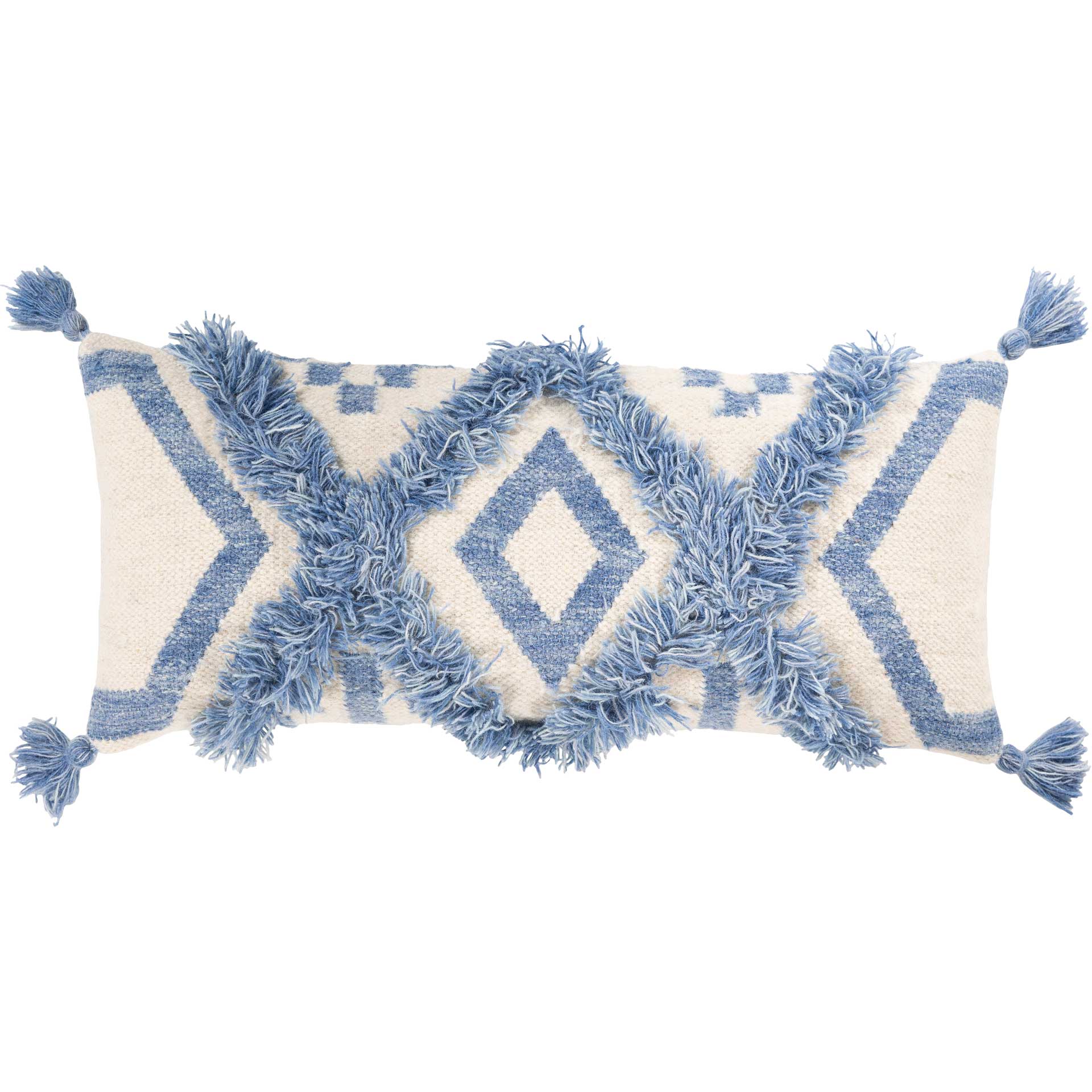 Heidi Pillow Denim/Ivory