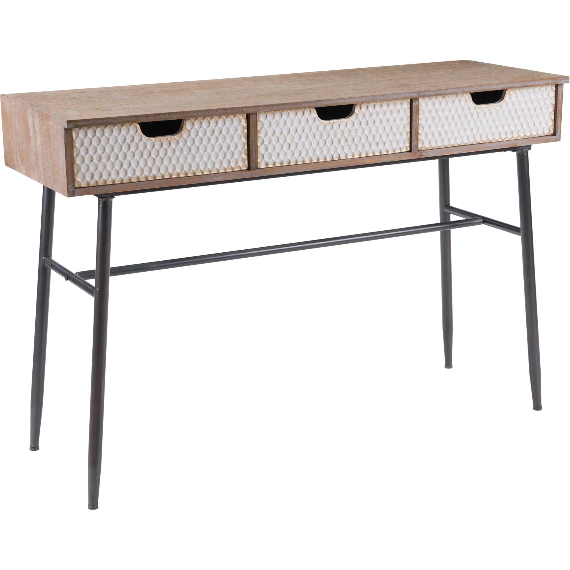 Honeycomb Desk Natural/White