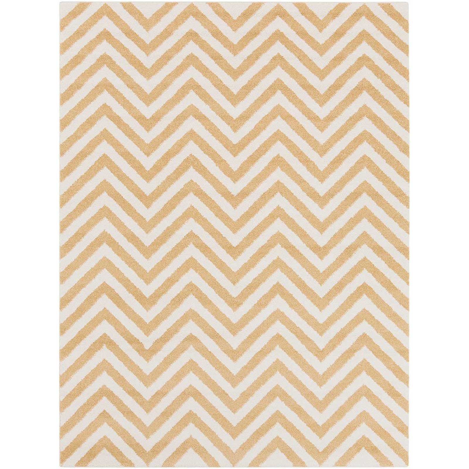 Horizon Chevron Ivory/Gold Area Rug