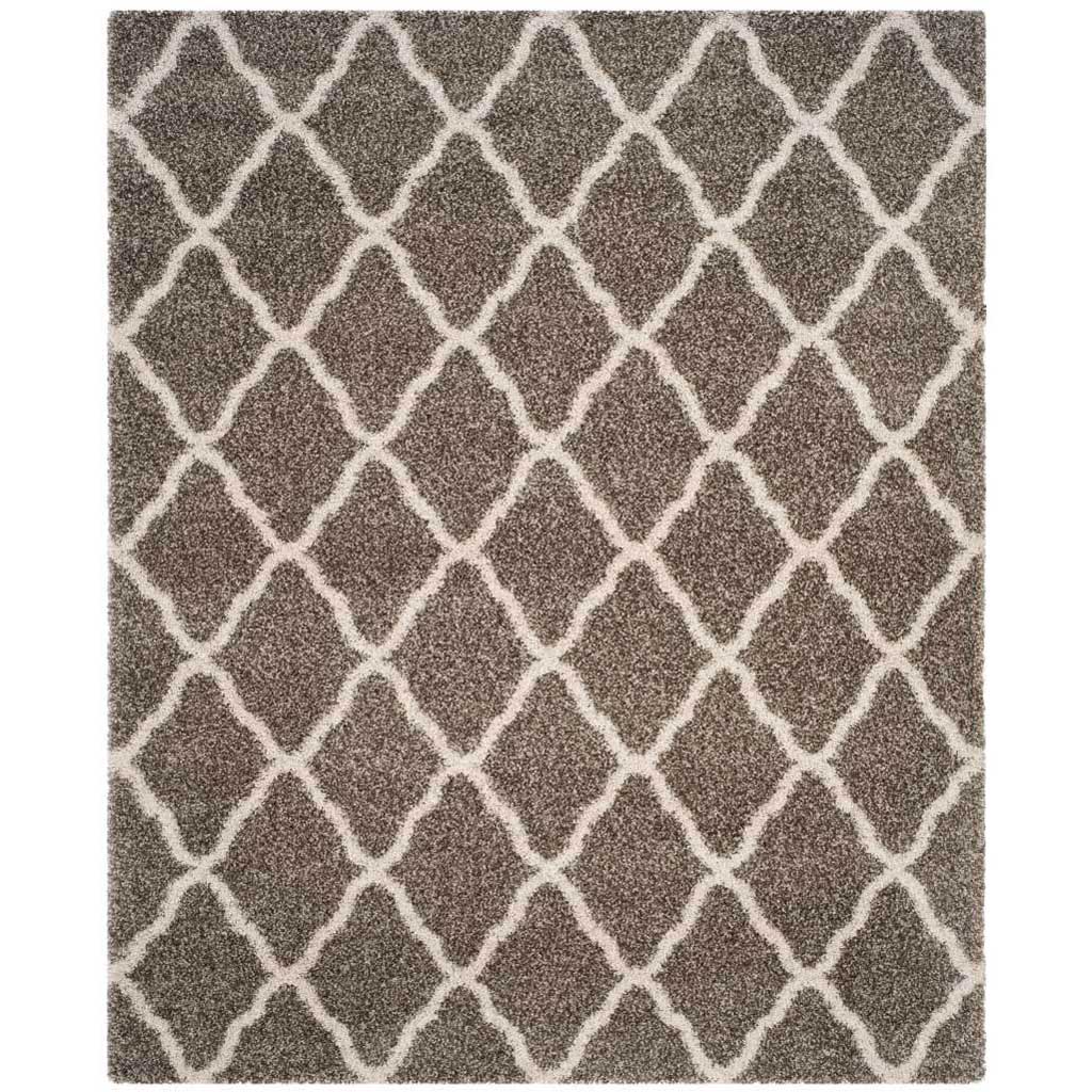 Hudson Shag Quatrefoil Gray/Ivory Area Rug