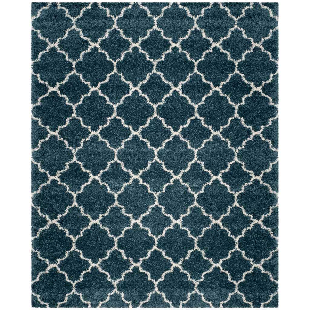 Hudson Shag Slate Blue/Ivory Area Rug