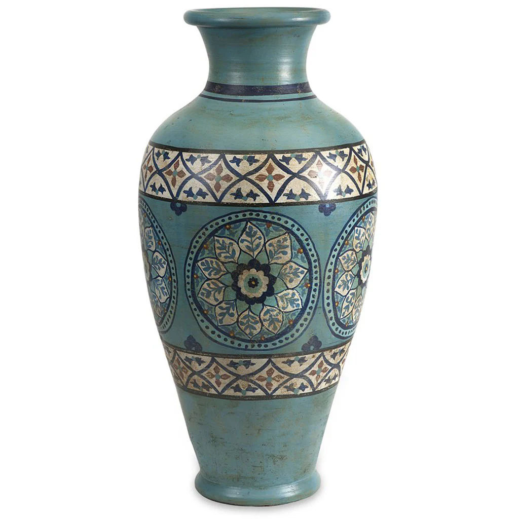 Kankakee Hand Painted Oversized Vase
