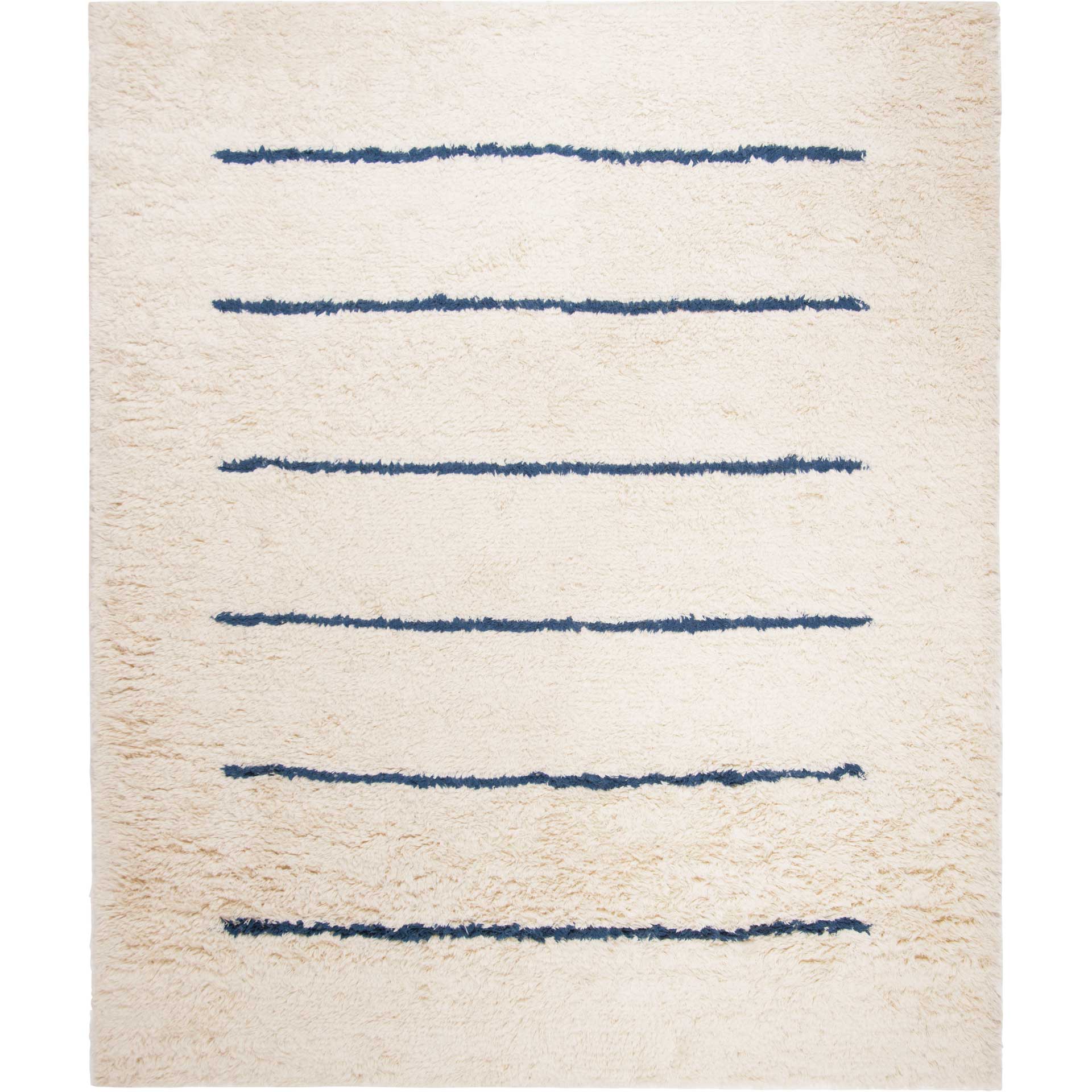 Kenya Stripe Ivory/Navy Area Rug
