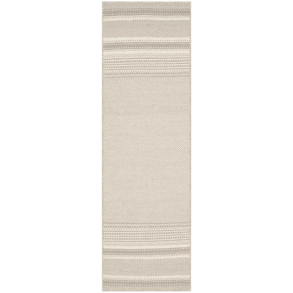 Kilim Gray/Ivory Runner Rug