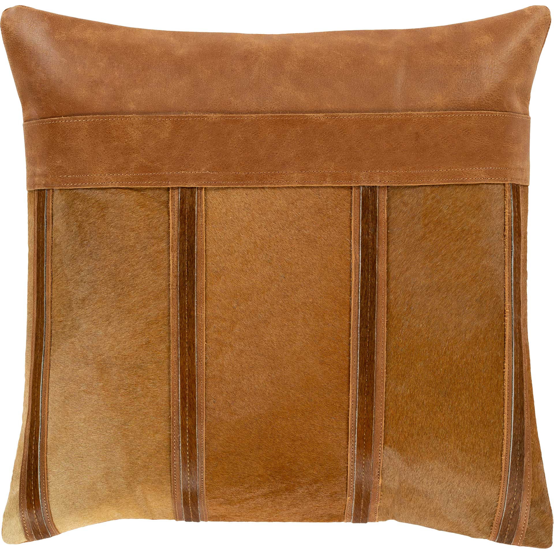 Kobe Pillow Camel/Dark Brown