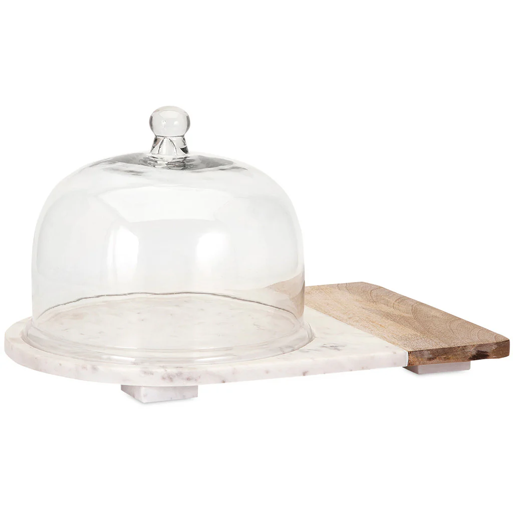 Lake Marble and Wood Cheese Dome