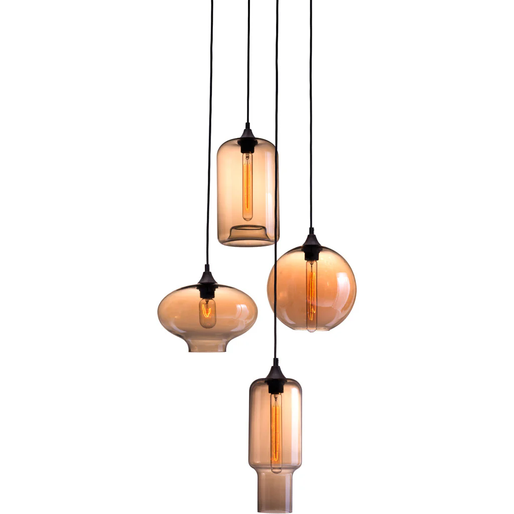 Lamb Ceiling Lamp Rust & Amber