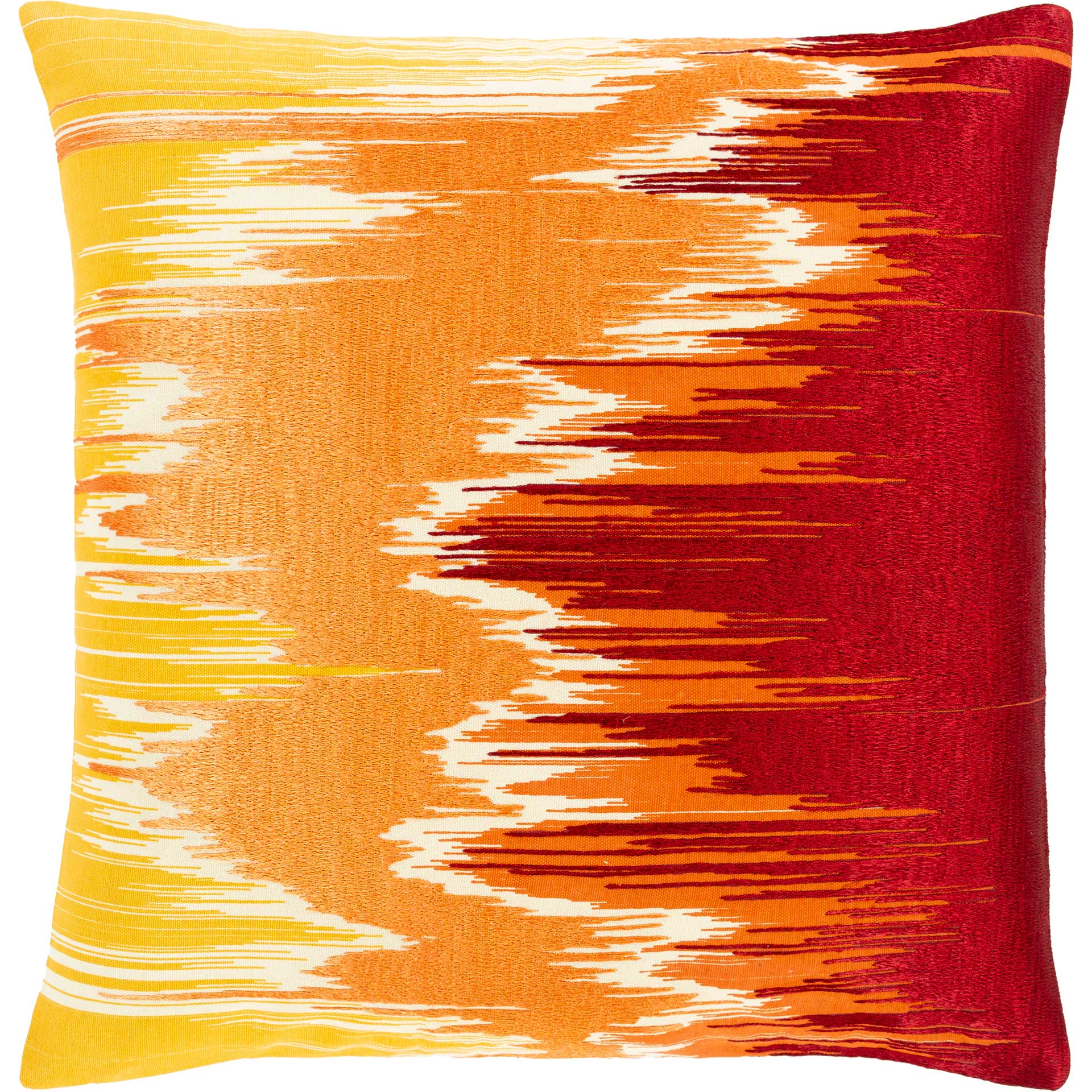 Lewis Pillow Dark Red/Ivory/Terracotta