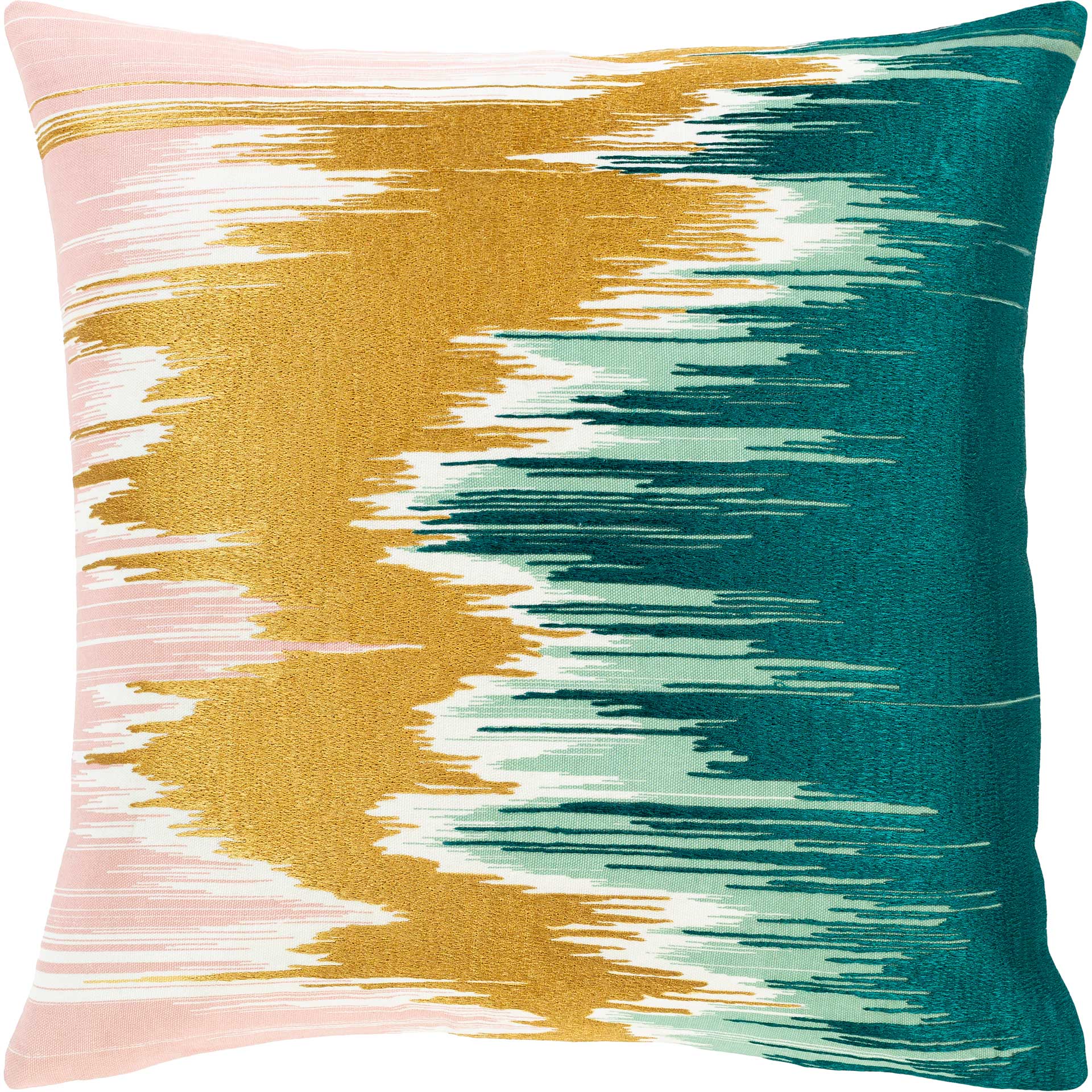 Lewis Pillow Ivory/Pale Pink/Mustard