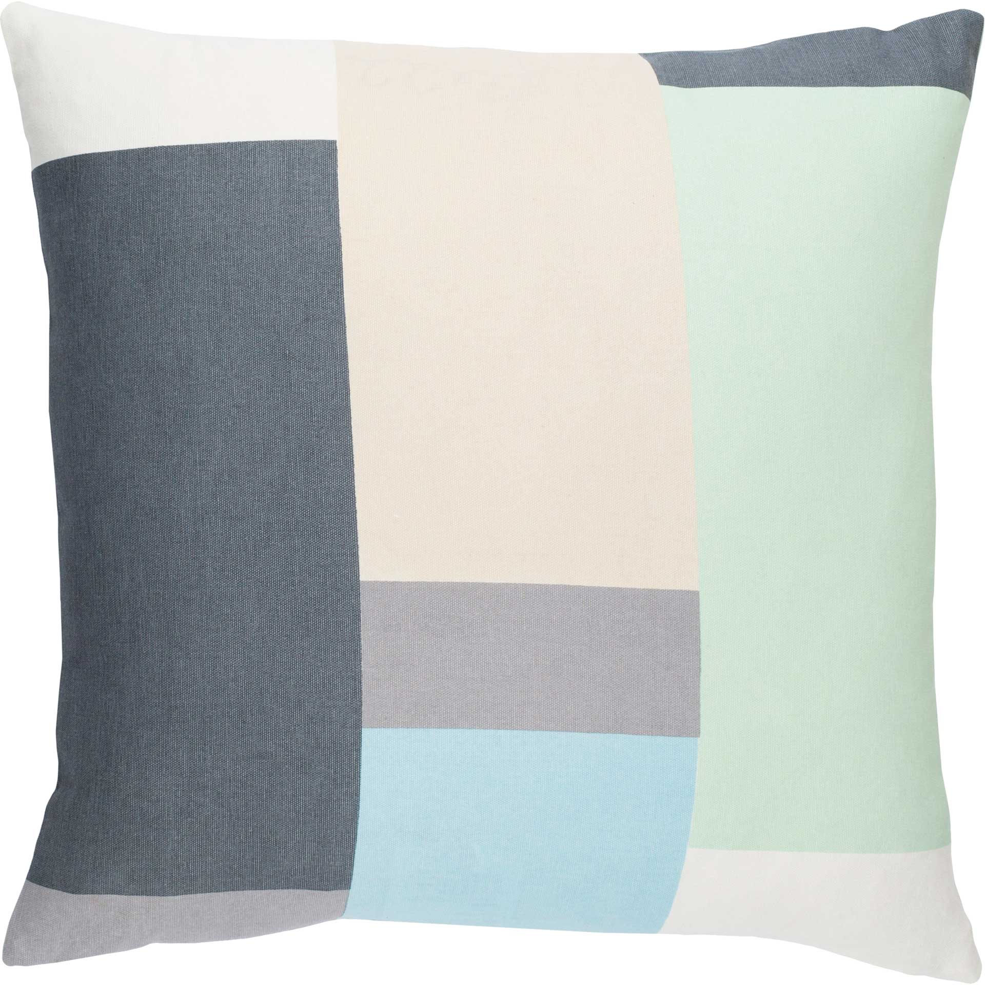 Liana Pillow Mint/Charcoal/Beige