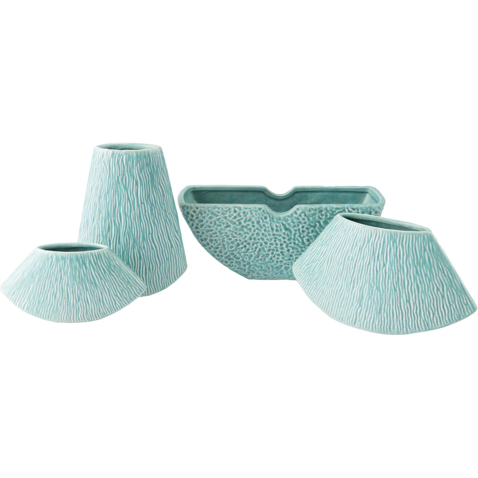 Lineal Half Moon Bowl Matte Green - Image 4