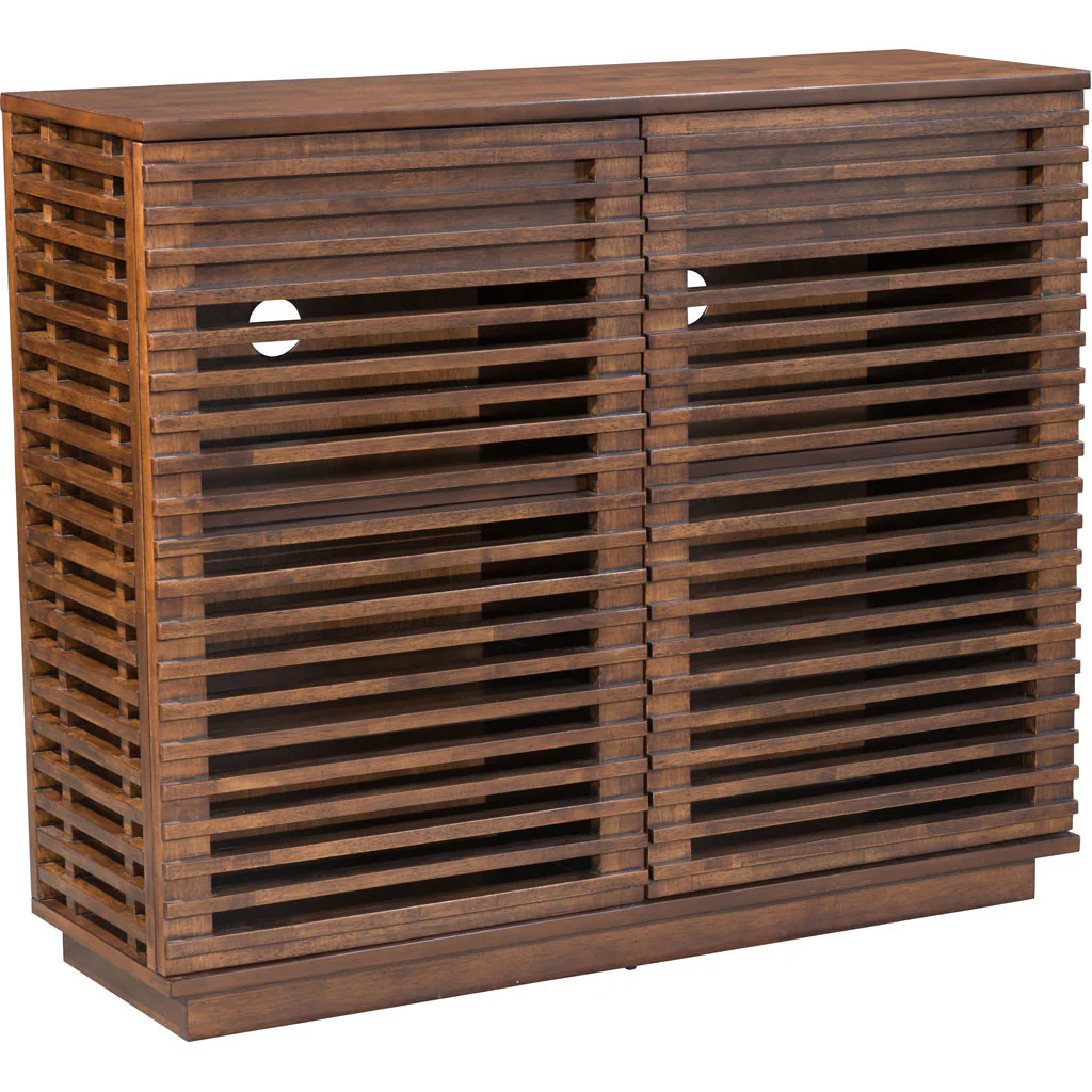 Linear Tall Console Walnut