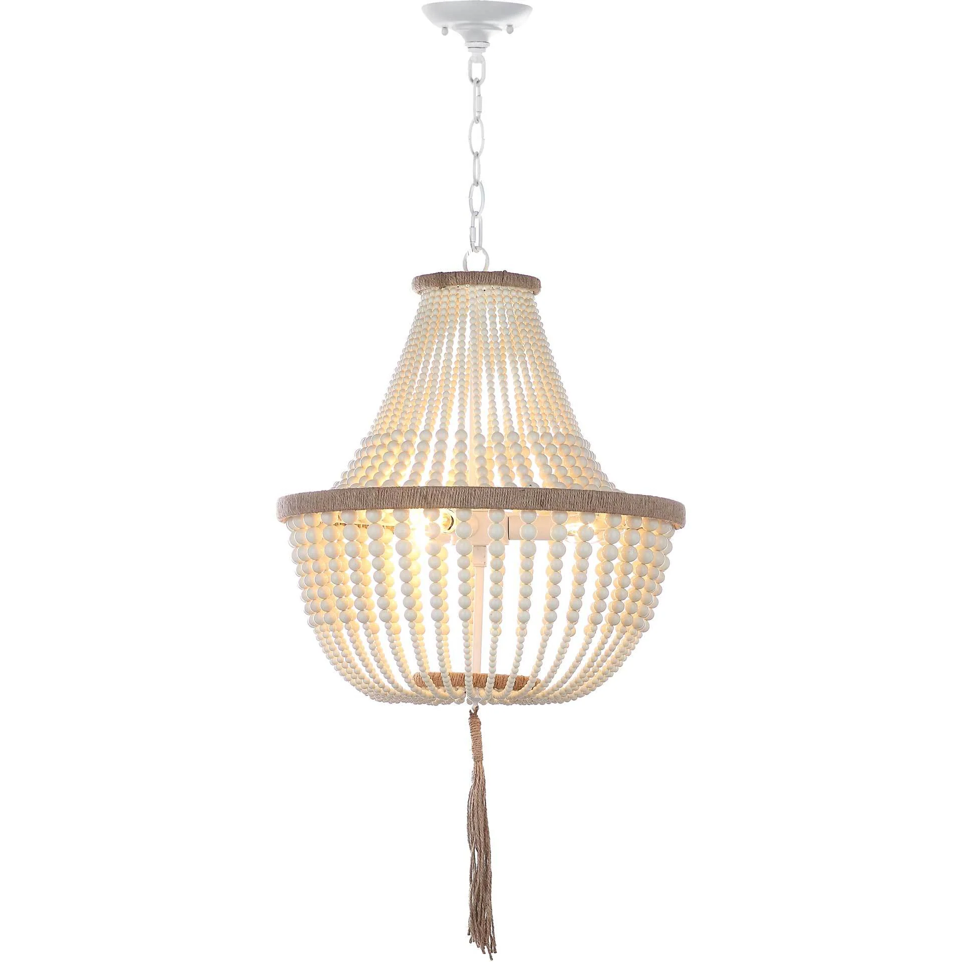 Luciana Kristi Cream Beaded Pendant