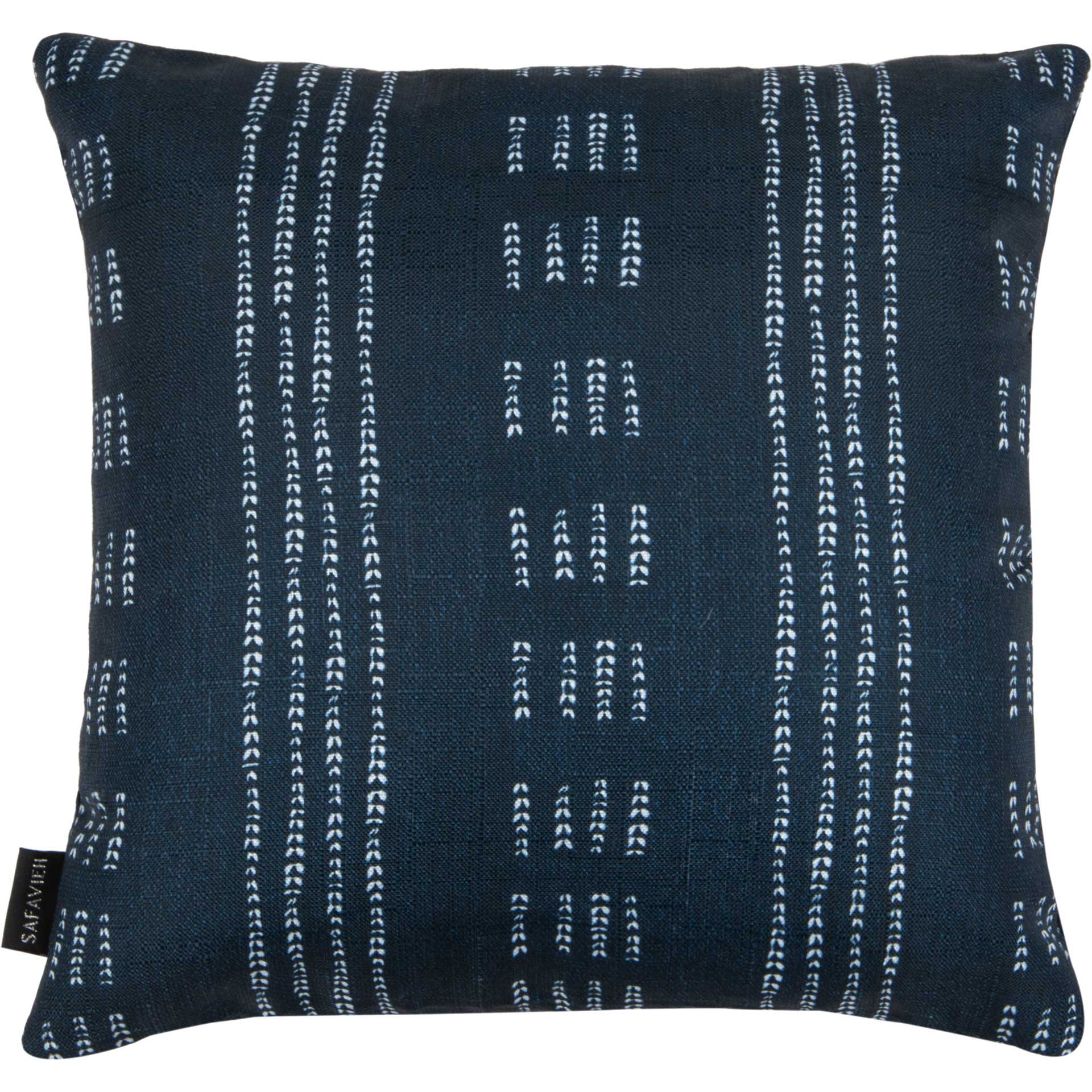 Mabel Pillow Deep Blue/White