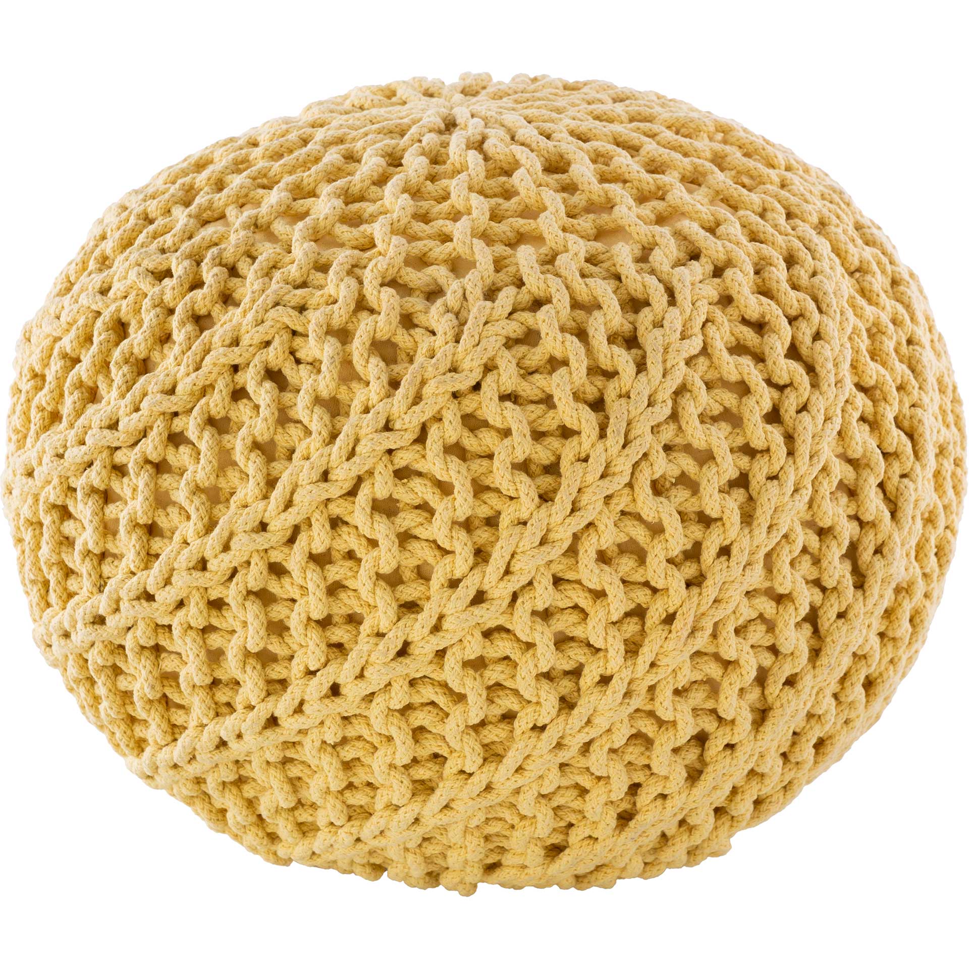 Maddie Pouf Bright Yellow