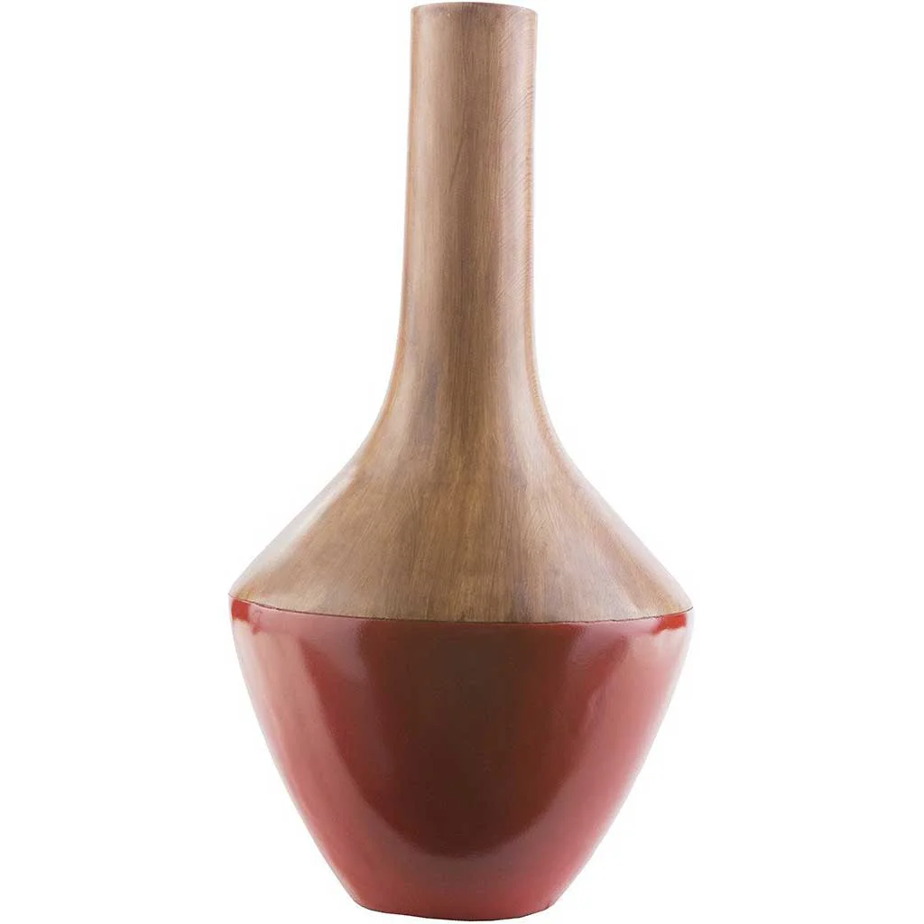 Maddox Resin Floor Vase Cherry