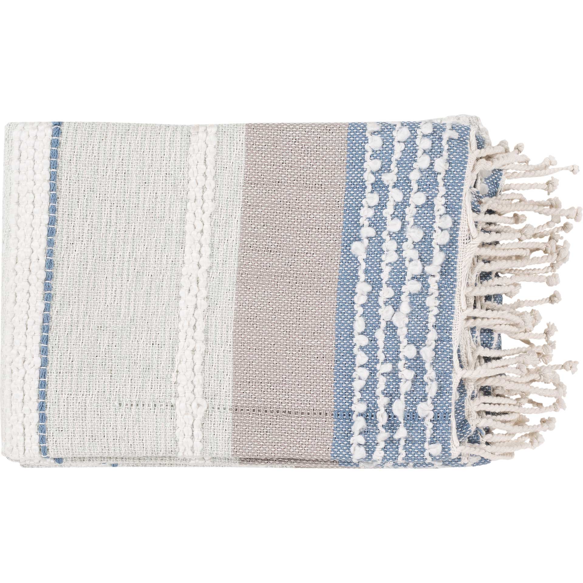 Maddox Throw Sea Foam/Denim/Taupe