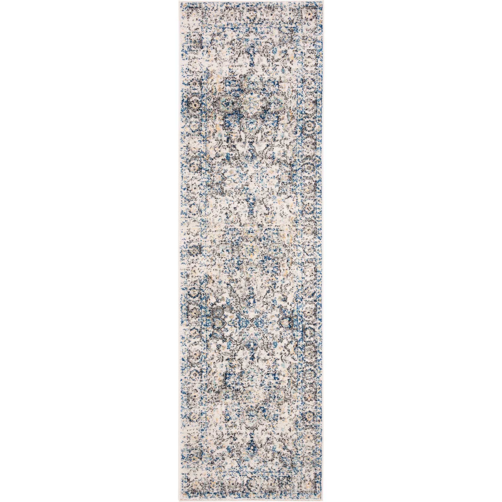 Madison Distressed Gray/Ivory Runner Rug