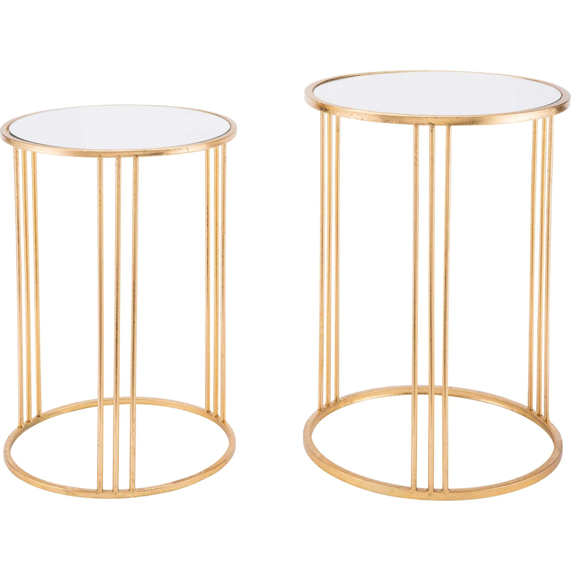 Magri 2-Piece Nesting Round Table Gold