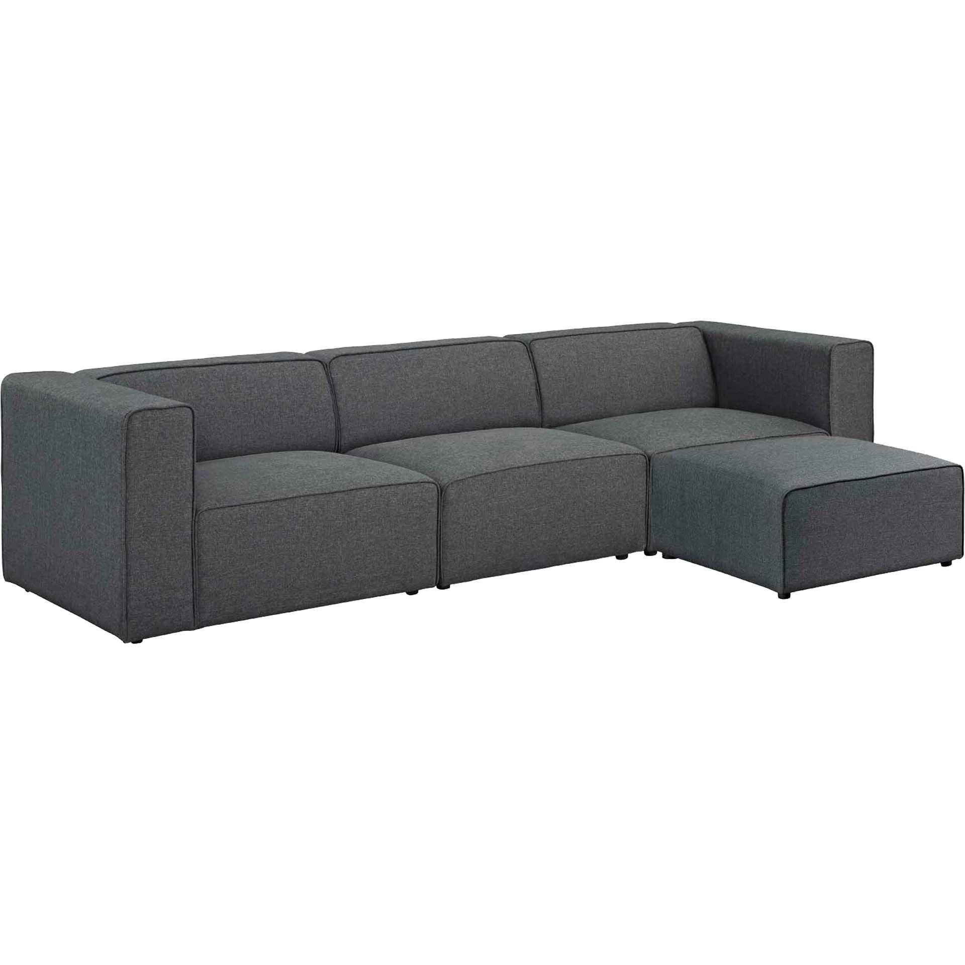 Maisie 4 Piece Sectional Sofa Gray