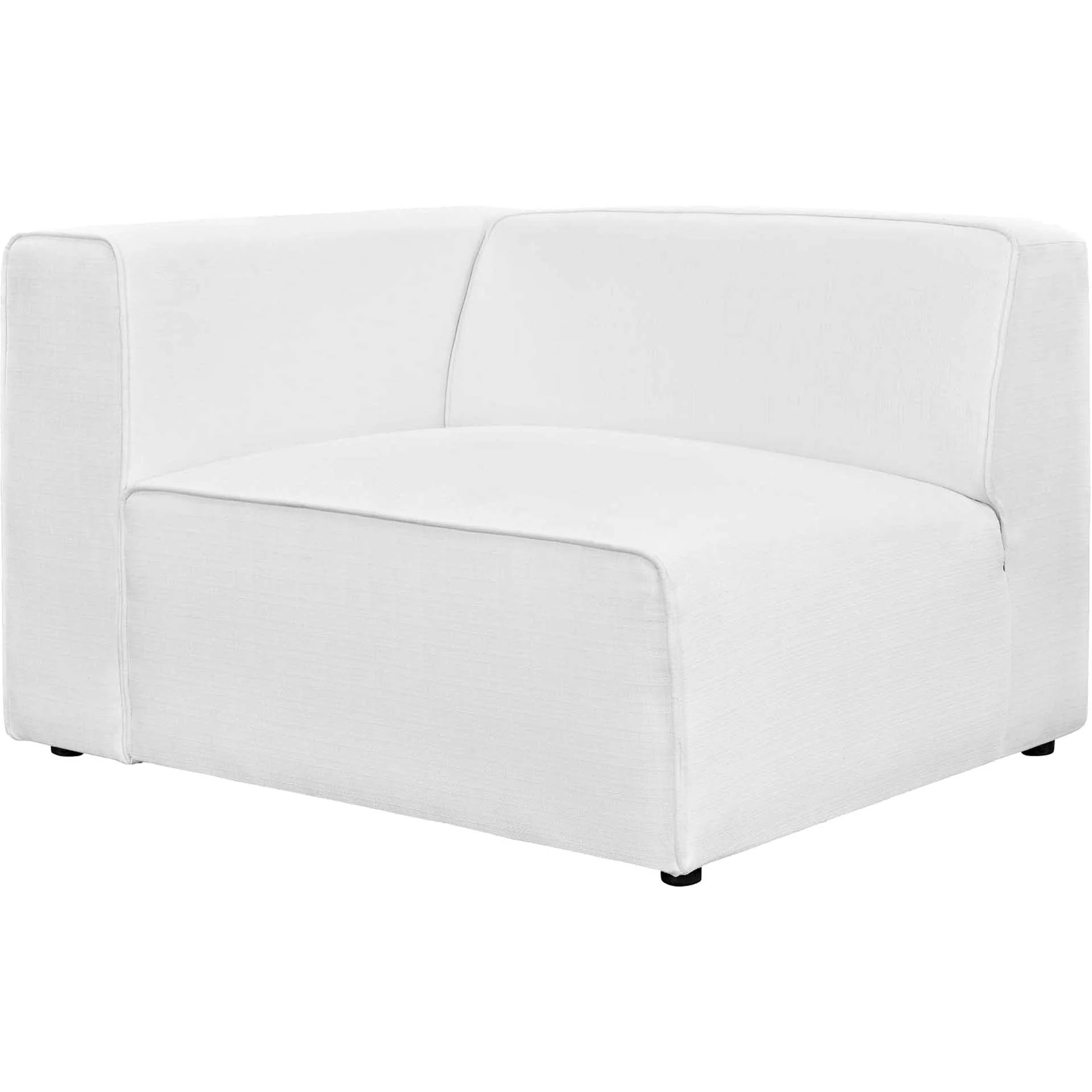 Maisie 5 Piece Corner Sectional Sofa White - Image 2
