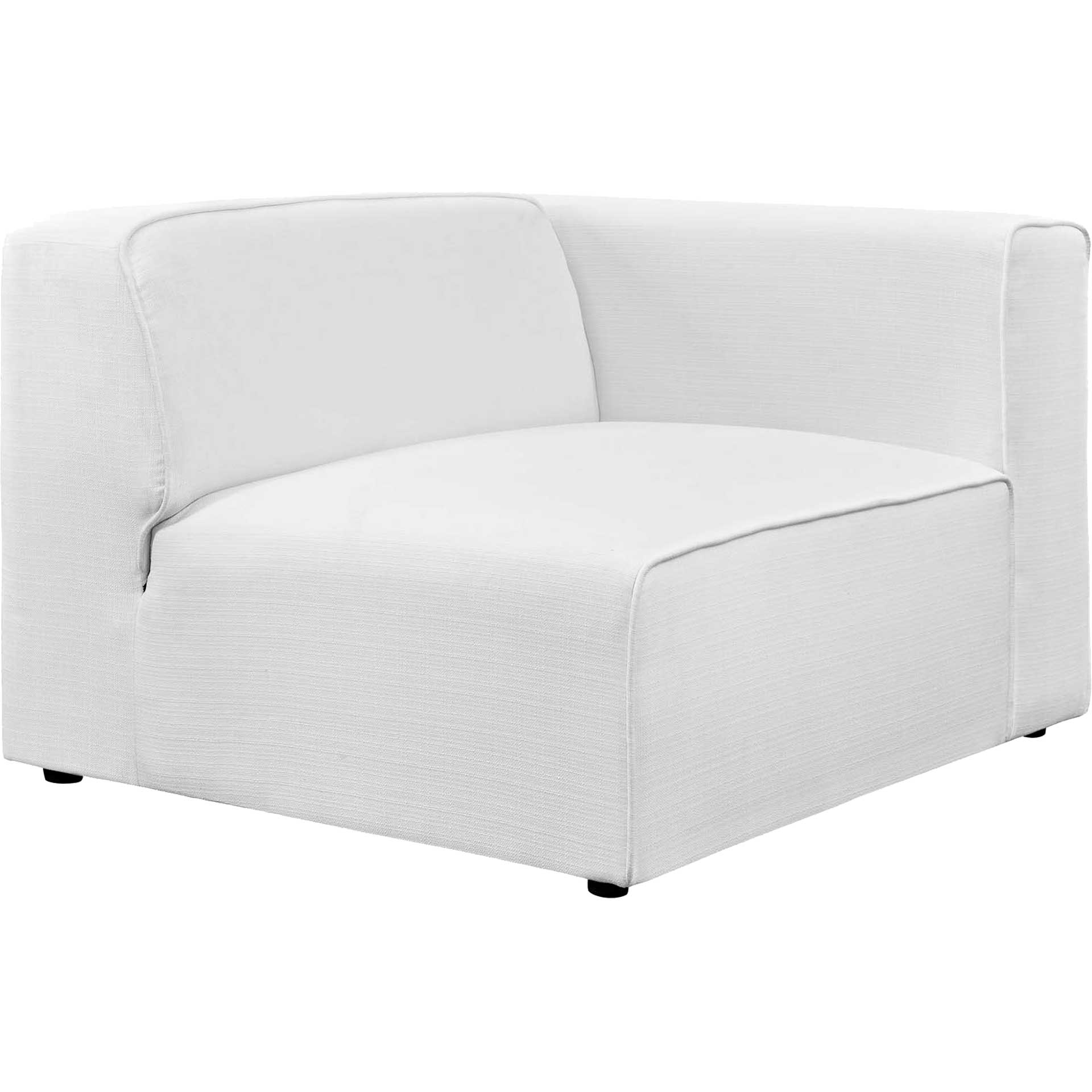 Maisie 7 Piece Corner Sectional Sofa White - Image 3