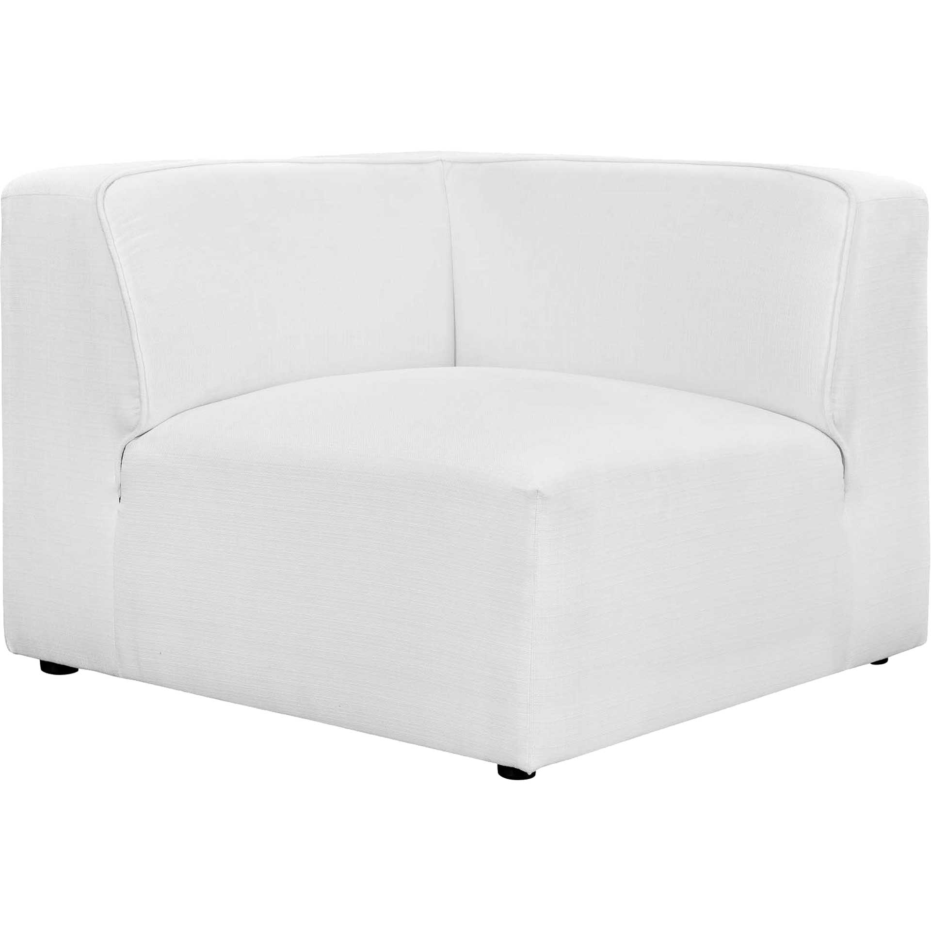 Maisie 7 Piece Corner Sectional Sofa White - Image 4