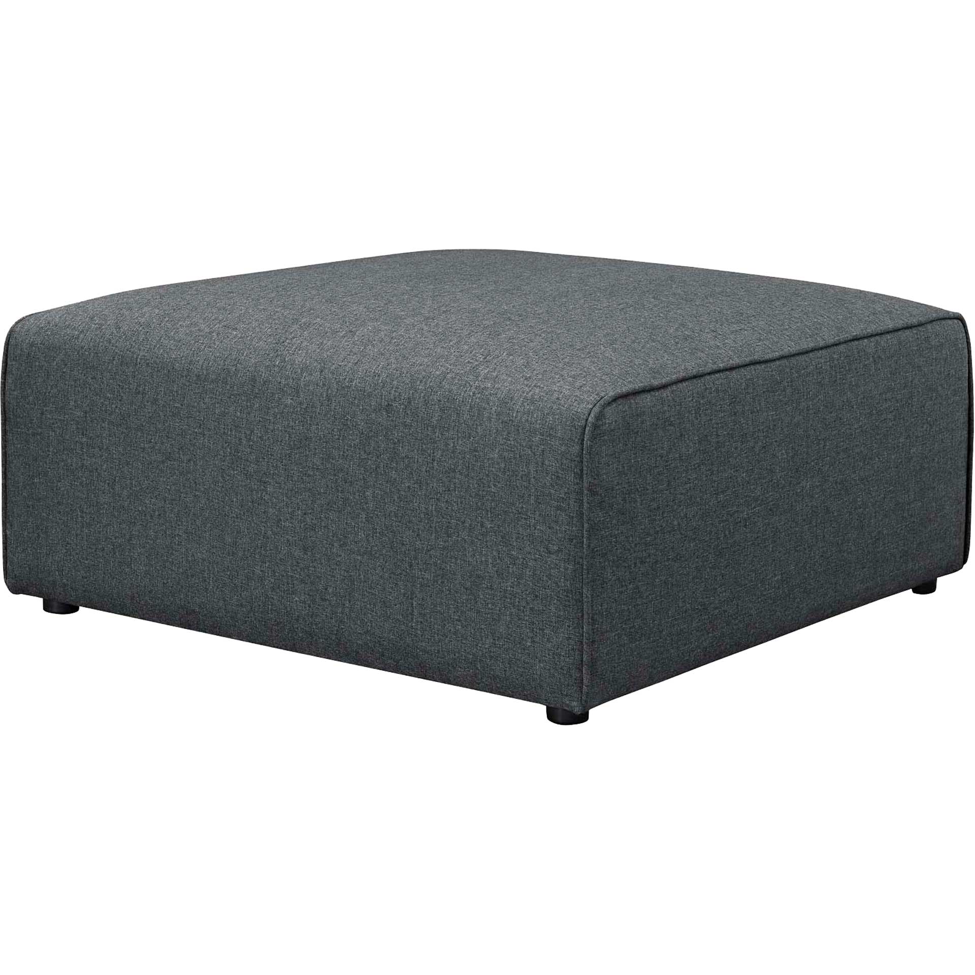 Maisie Fabric Ottoman Gray