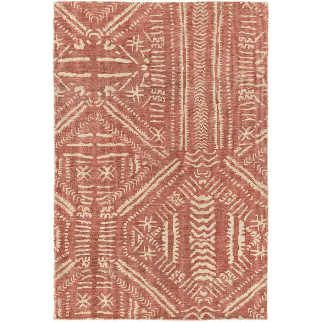 Mandela Rust/Beige Area Rug