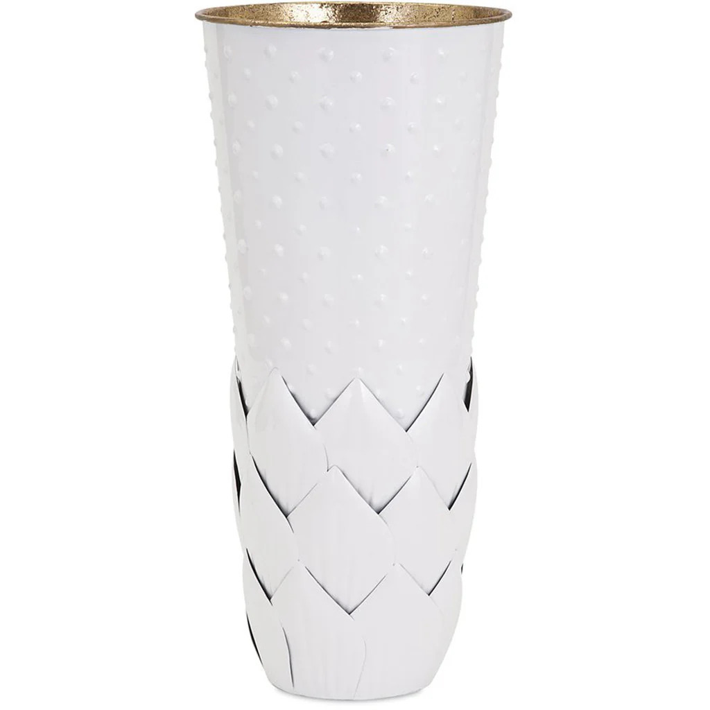 Mason Large Metal Leaf Vase