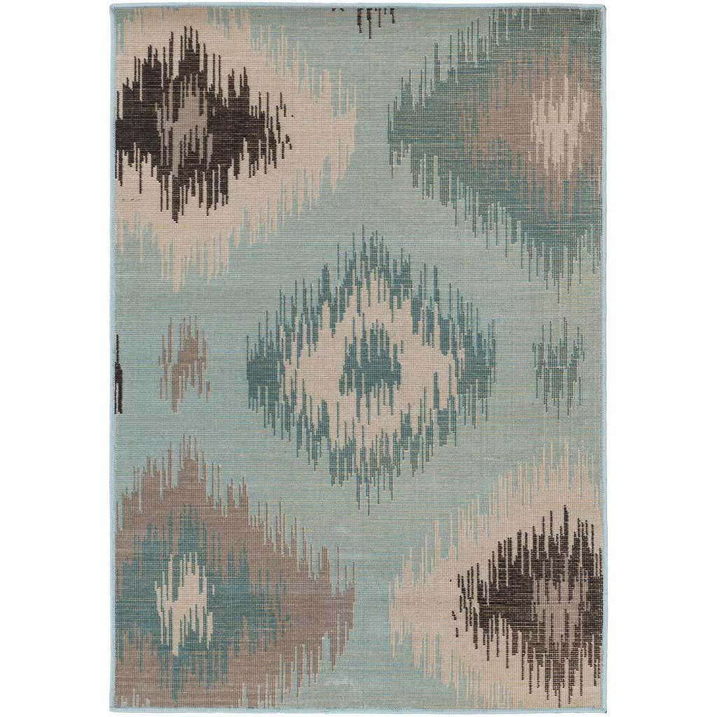 Mavrick Bristol Blue/Gray Area Rug