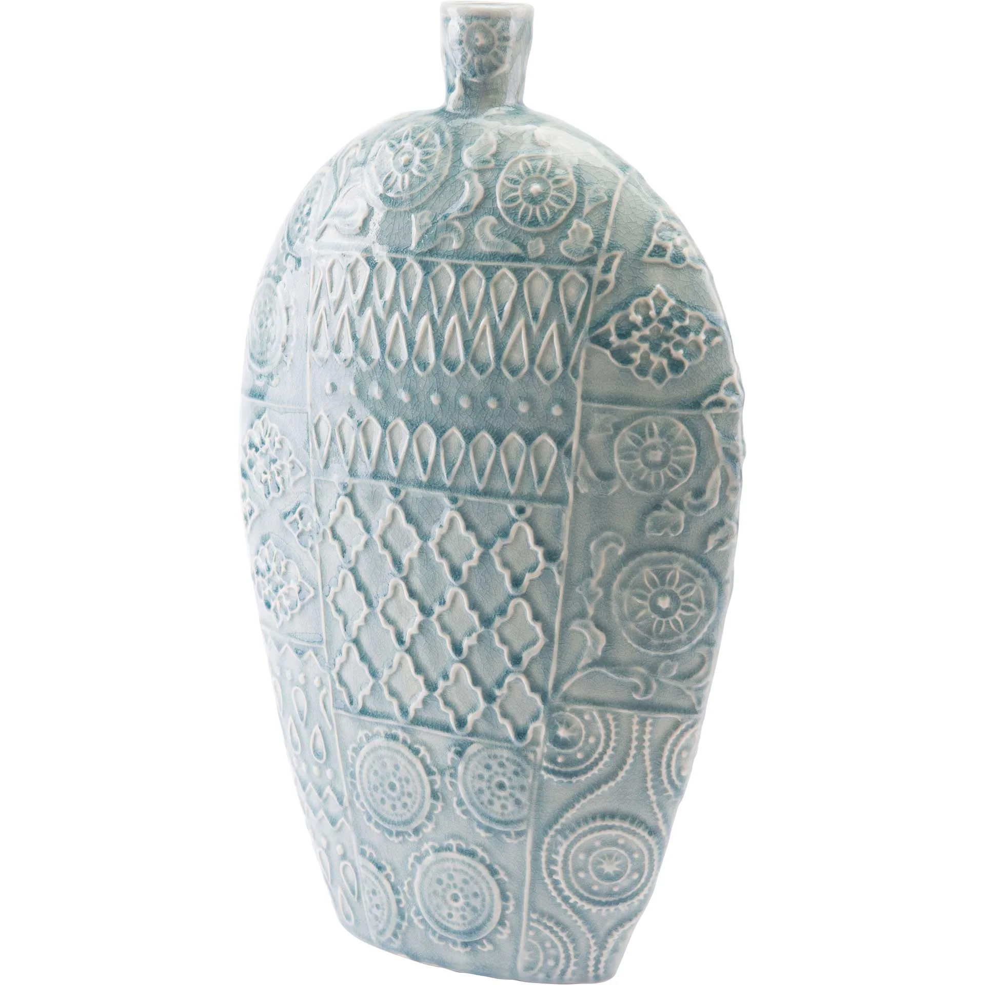 Medallion Vase Blue