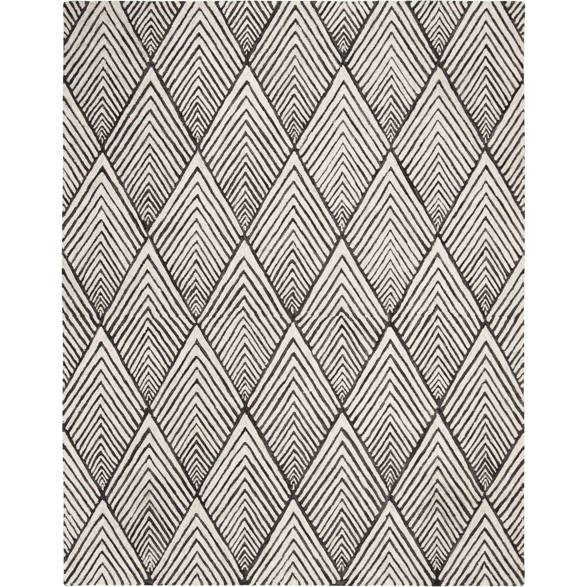 Micro-Loop Charcoal/Ivory Area Rug