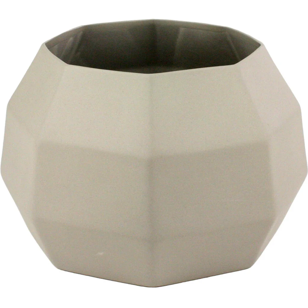 Modern Wide Ceramic Vase Gray