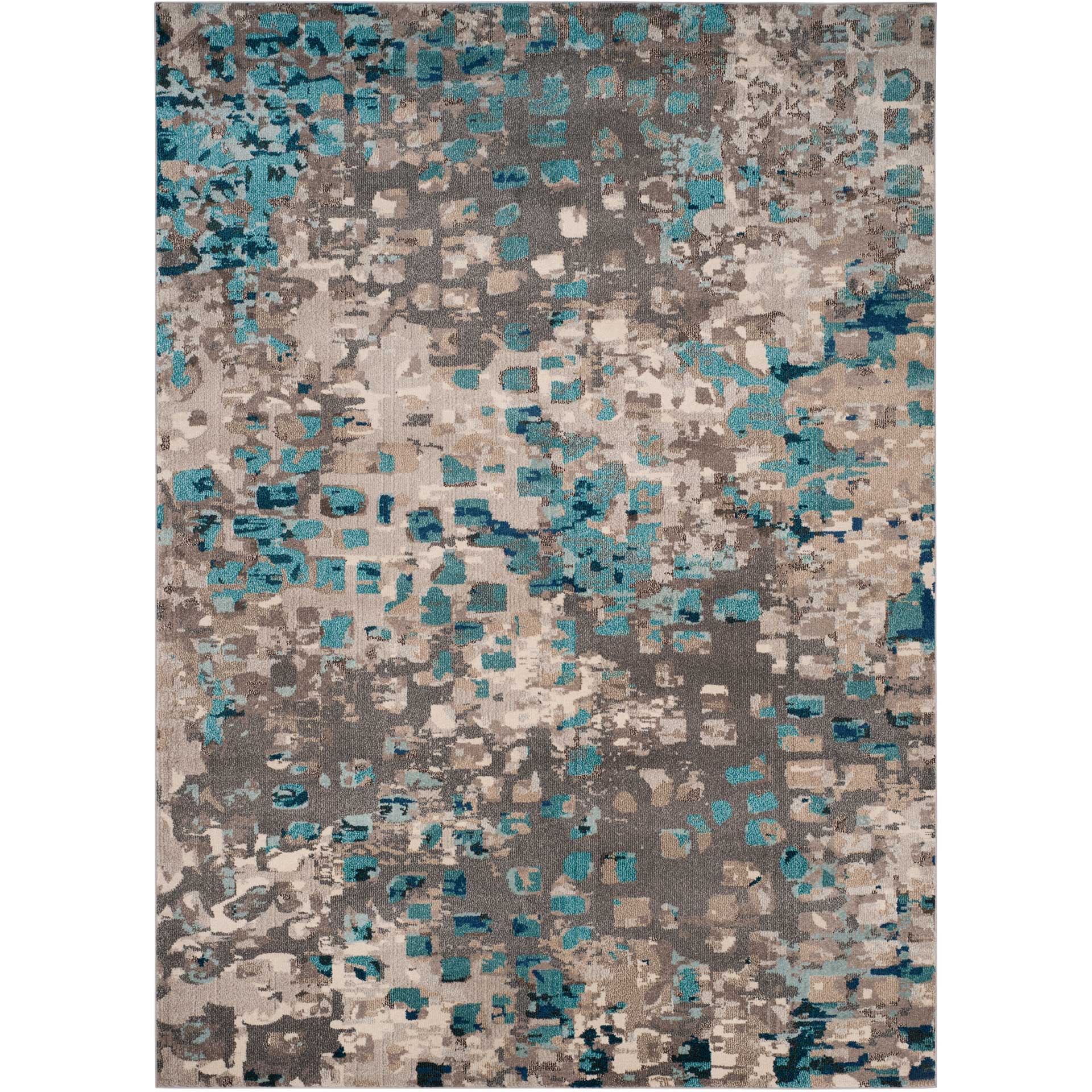 Monaco Gray/Light Blue Area Rug