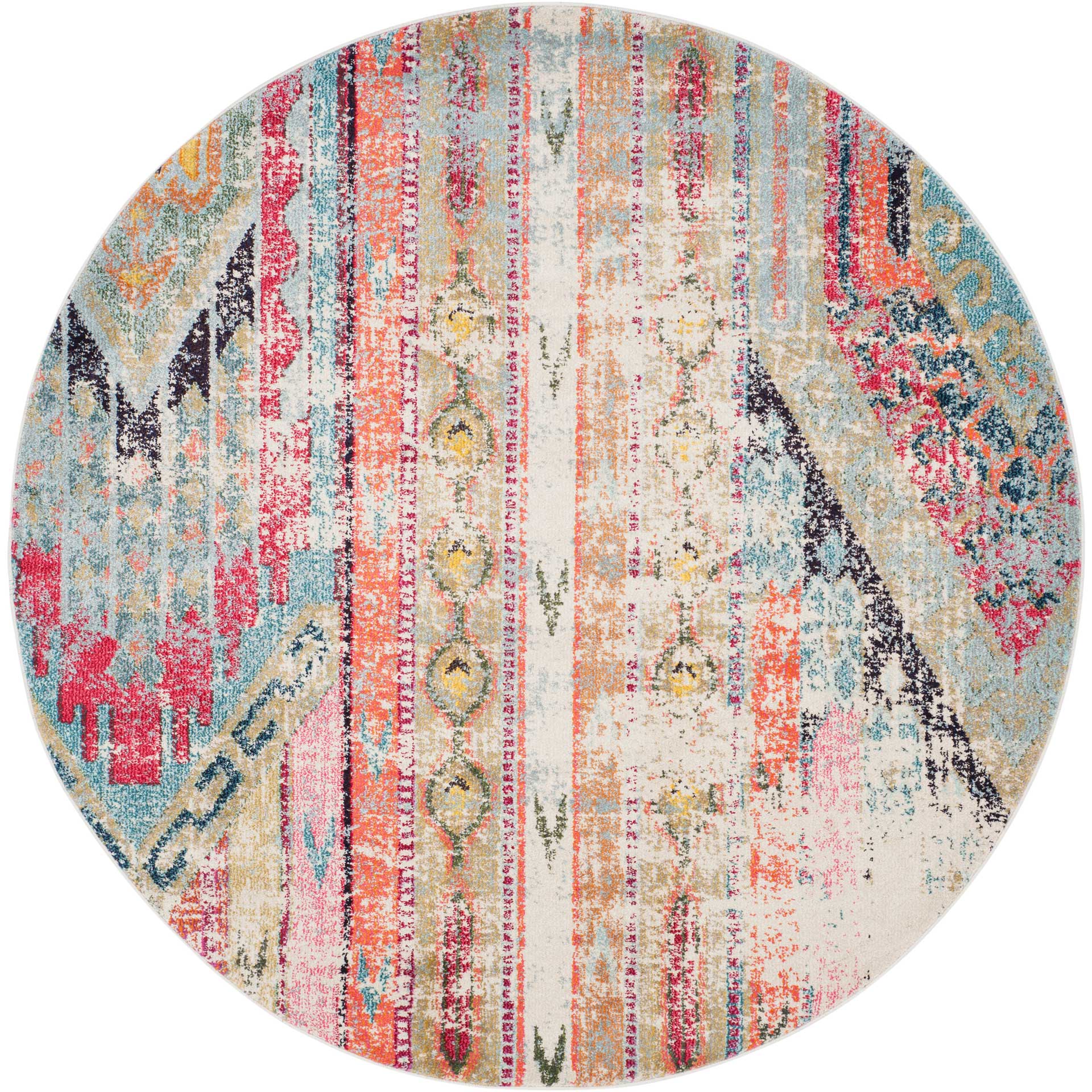 Monaco Multi Round Rug