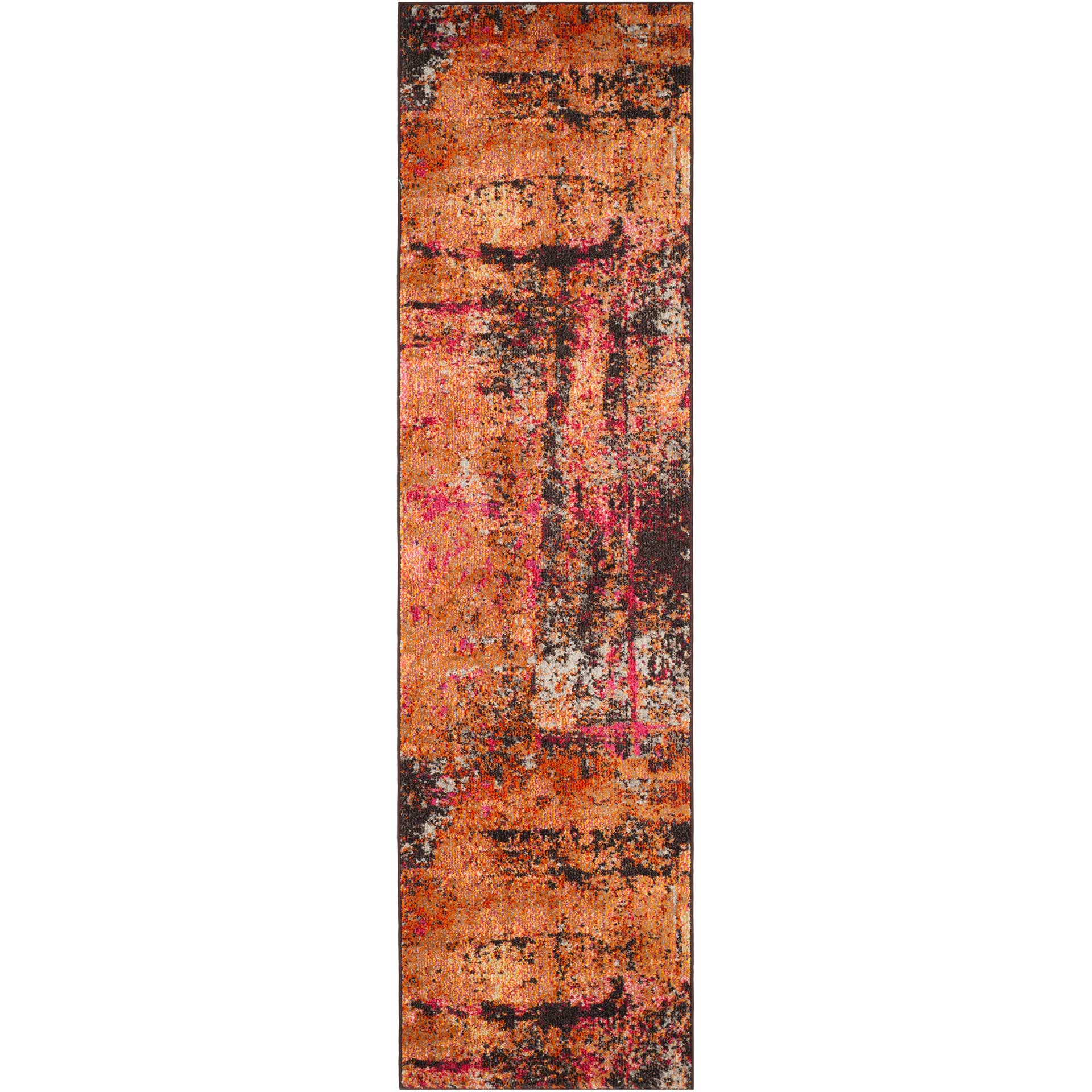 Monaco Orange/Multi Runner Rug