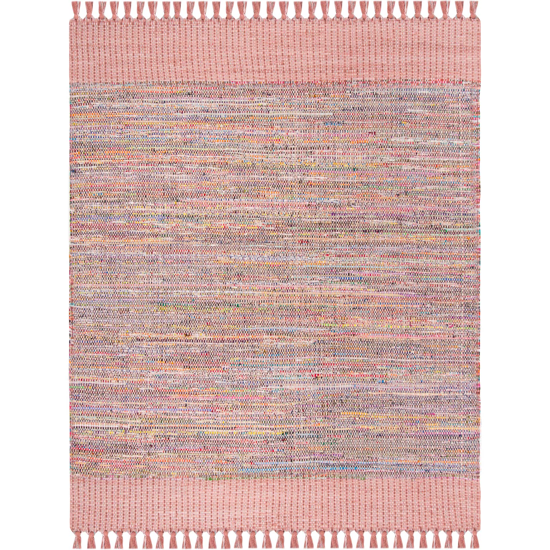 Montauk Border Pink/Multi Area Rug