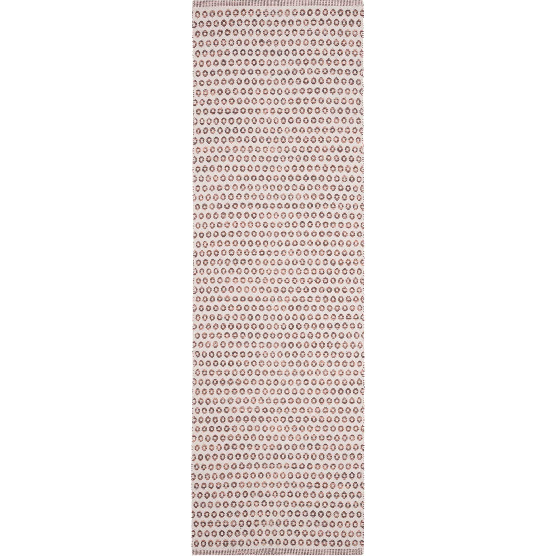Montauk Charcoal/Peach/Ivory Runner Rug