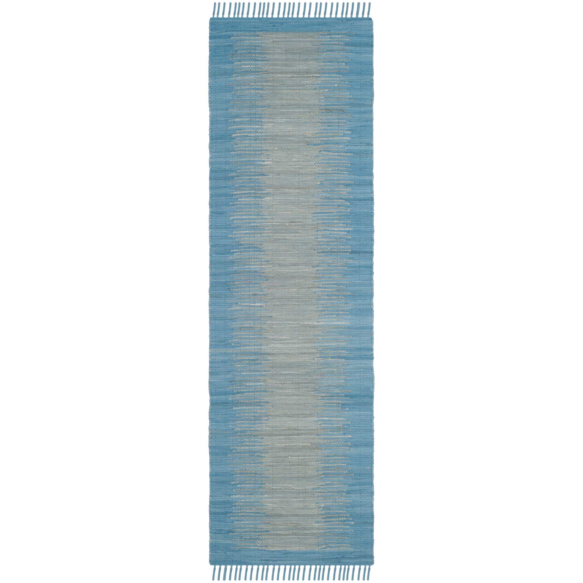 Montauk Dual Light Blue Runner Rug