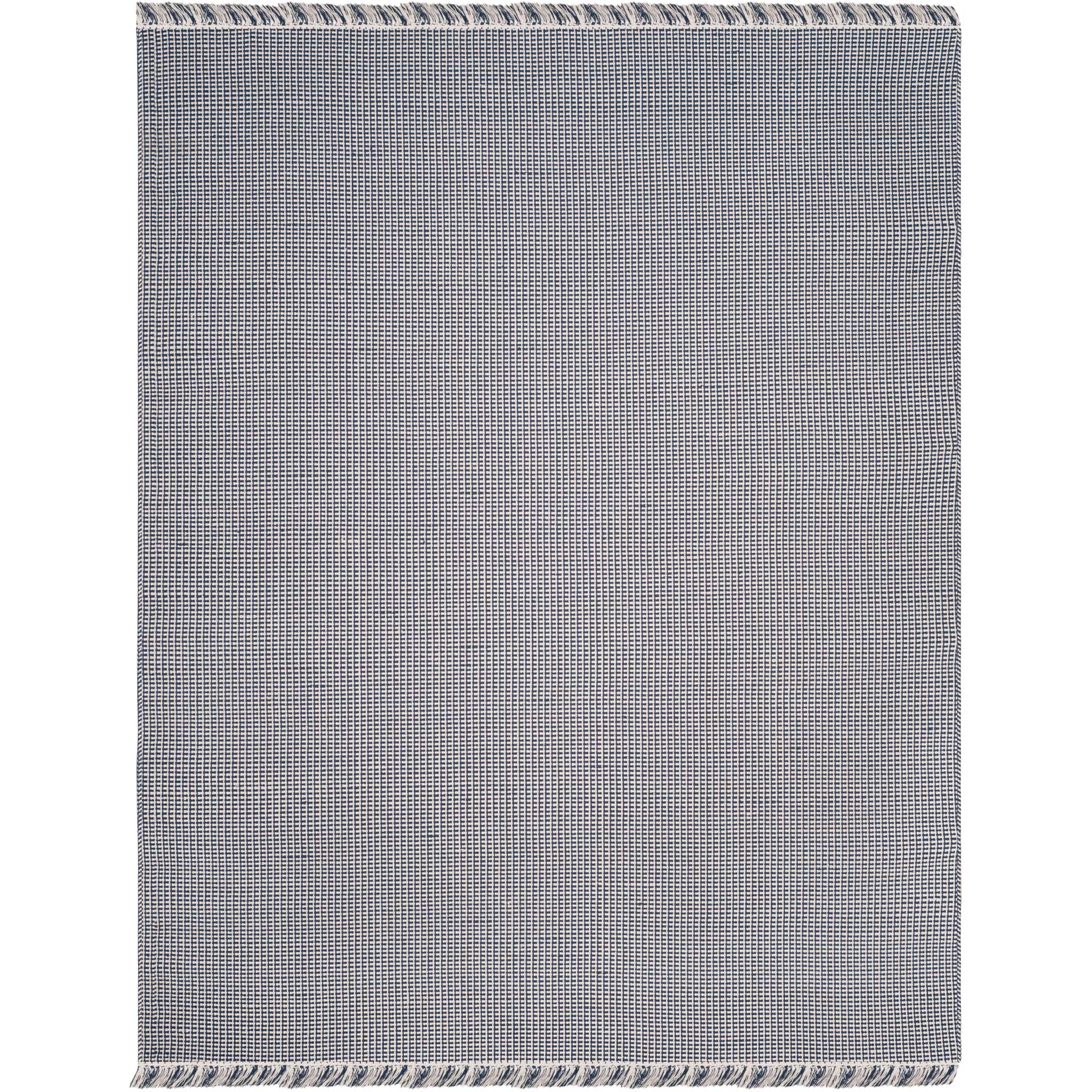 Montauk Fringe Ivory/Navy Area Rug