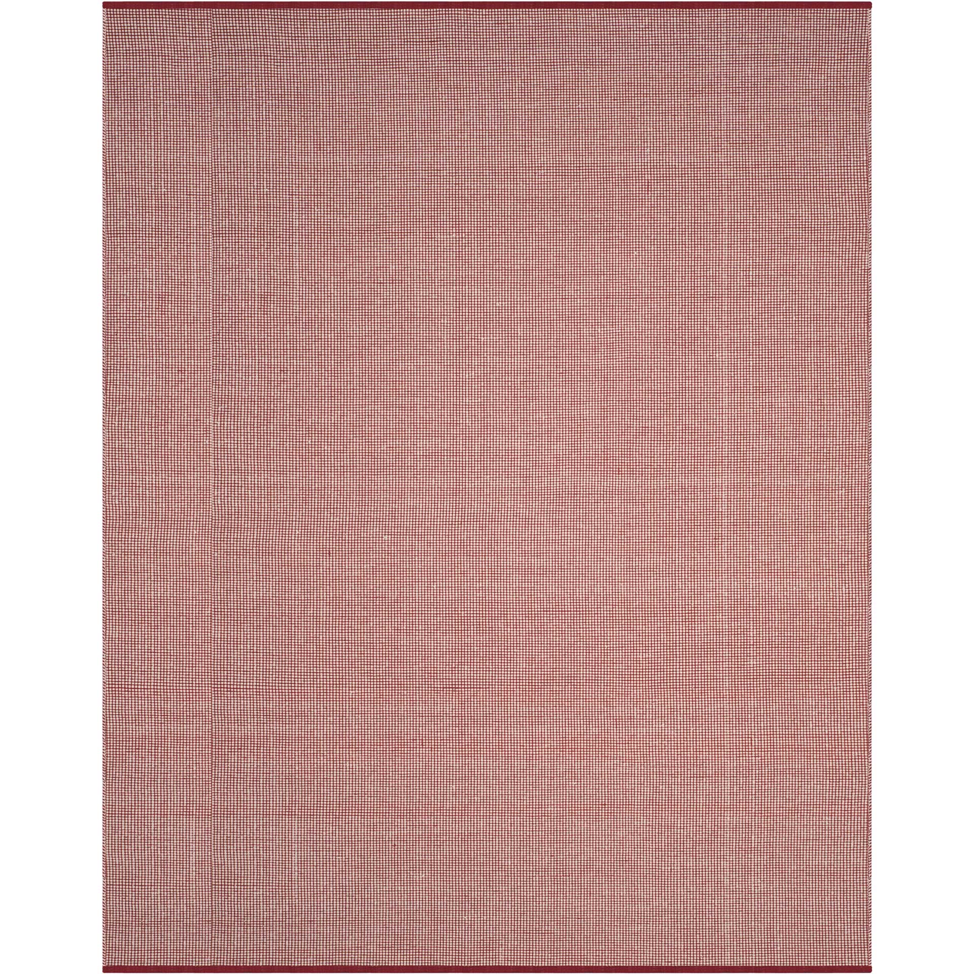 Montauk Gingham Ivory/Red Area Rug