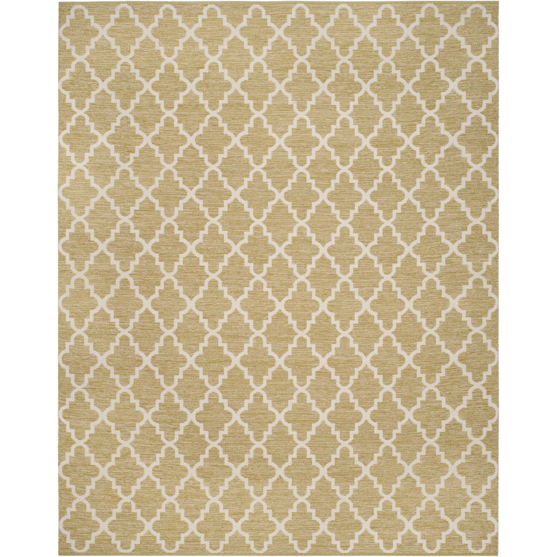 Montauk Quatrefoil Green/Ivory Area Rug
