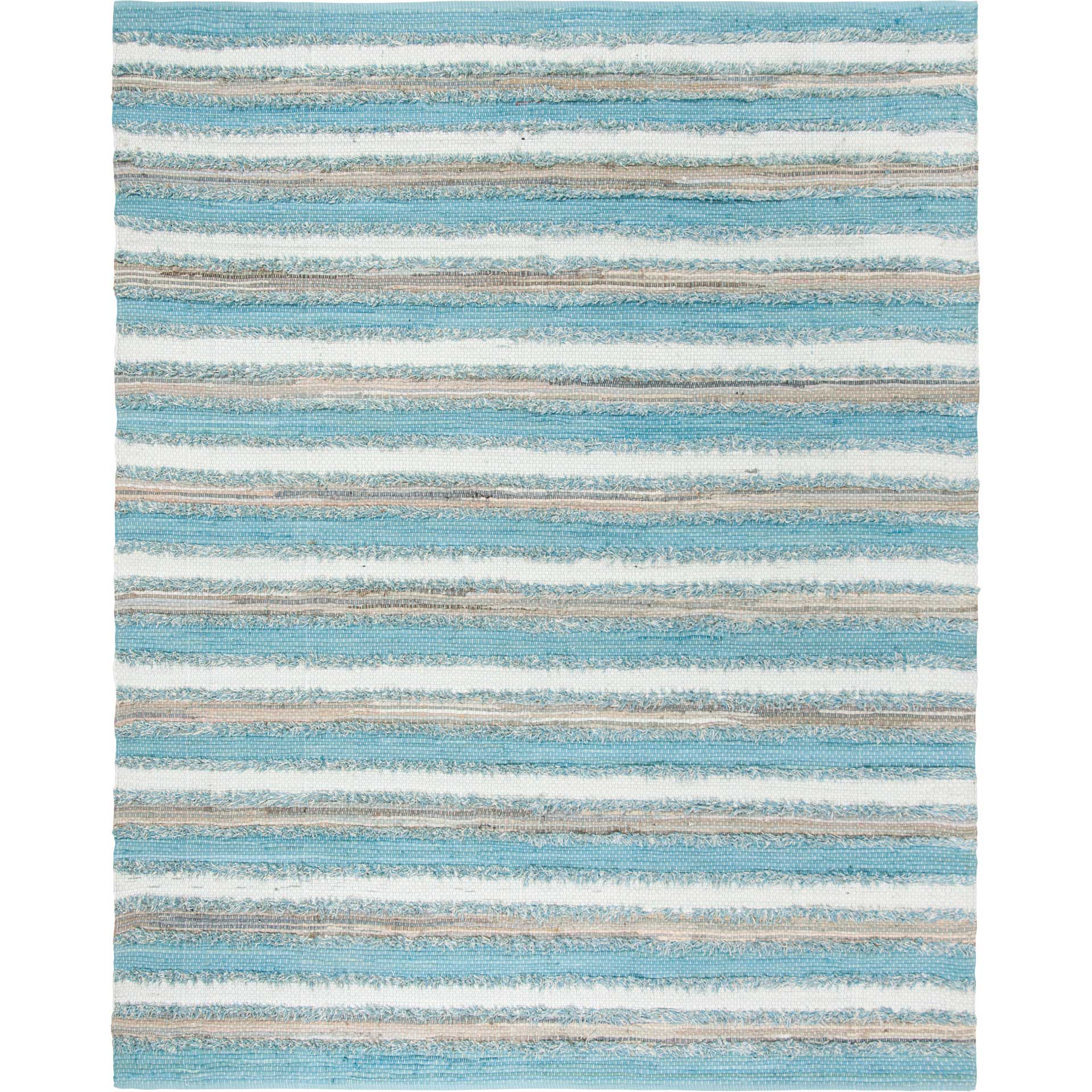 Montauk Shag Aqua/Multi Area Rug