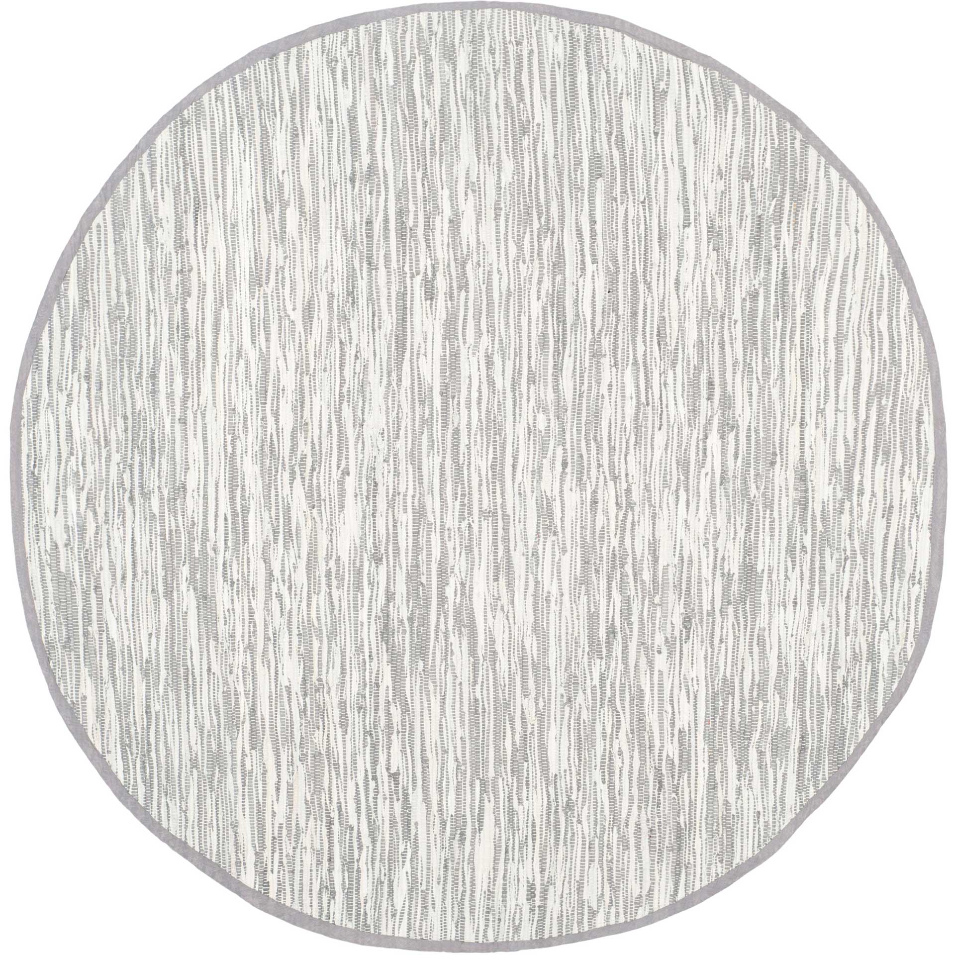 Montauk Silver Round Rug