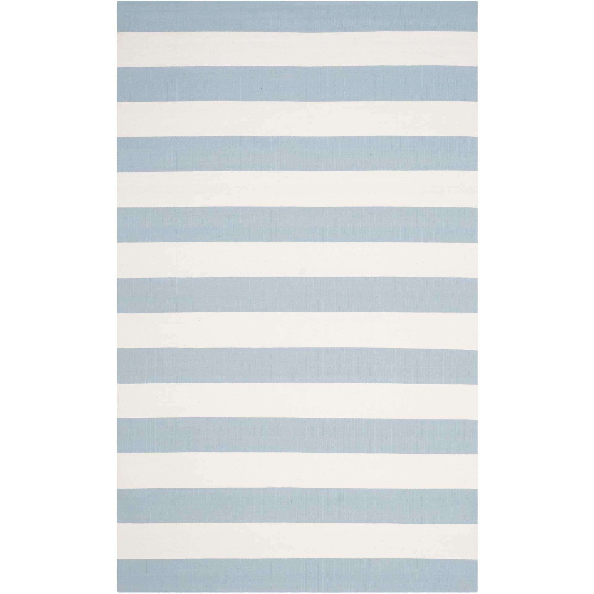 Montauk Stripe Sky Blue/Ivory Area Rug