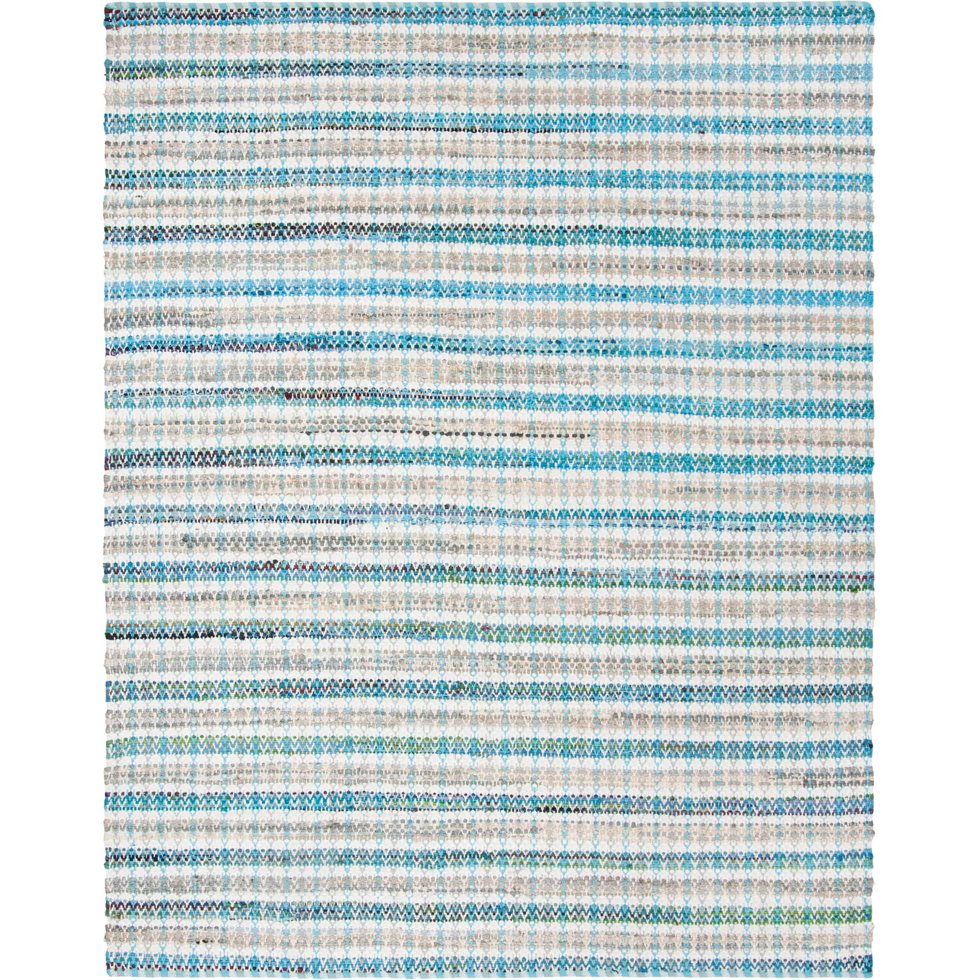 Montauk Striped Aqua/Multi Area Rug