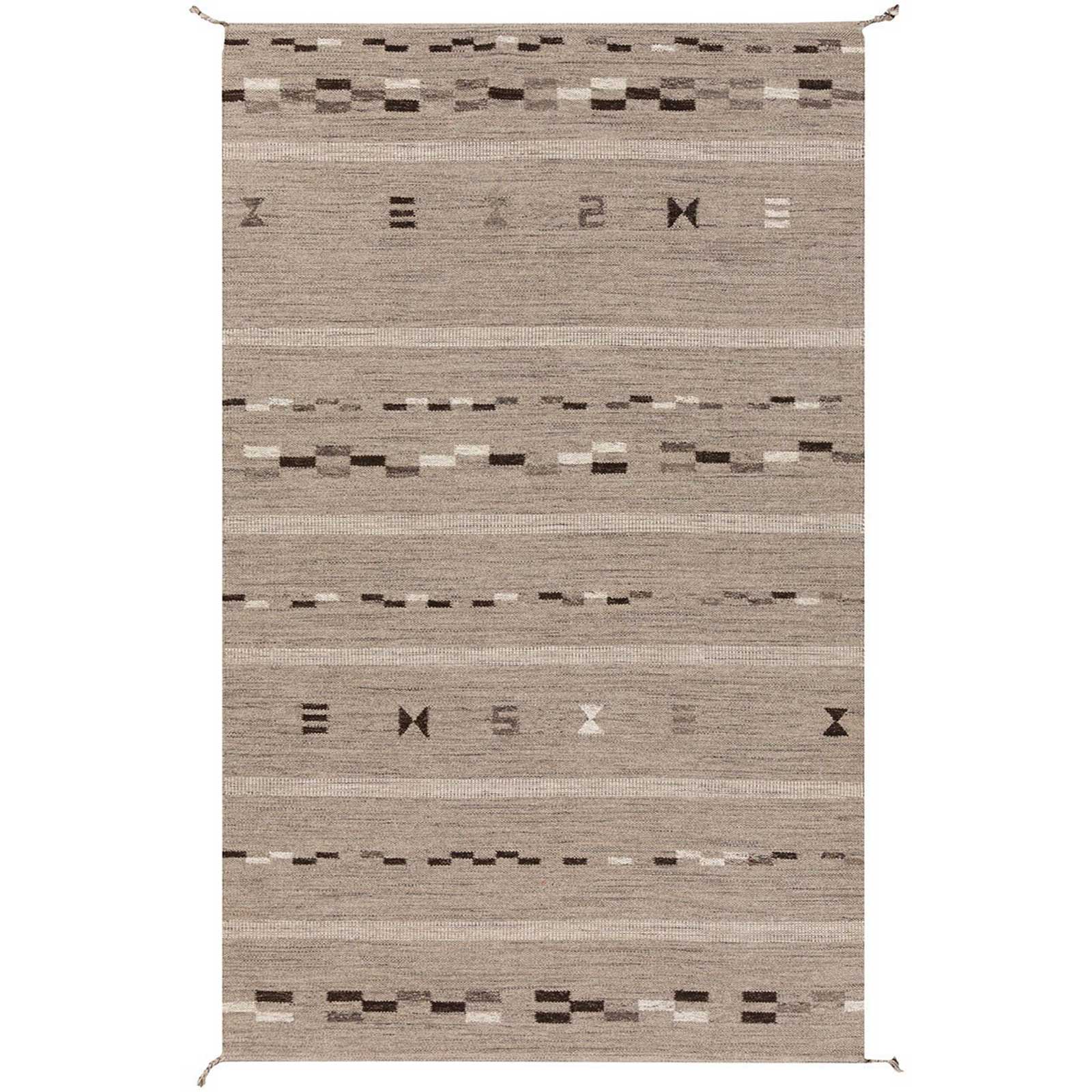 Montezuma Gray/Chocolate Area Rug