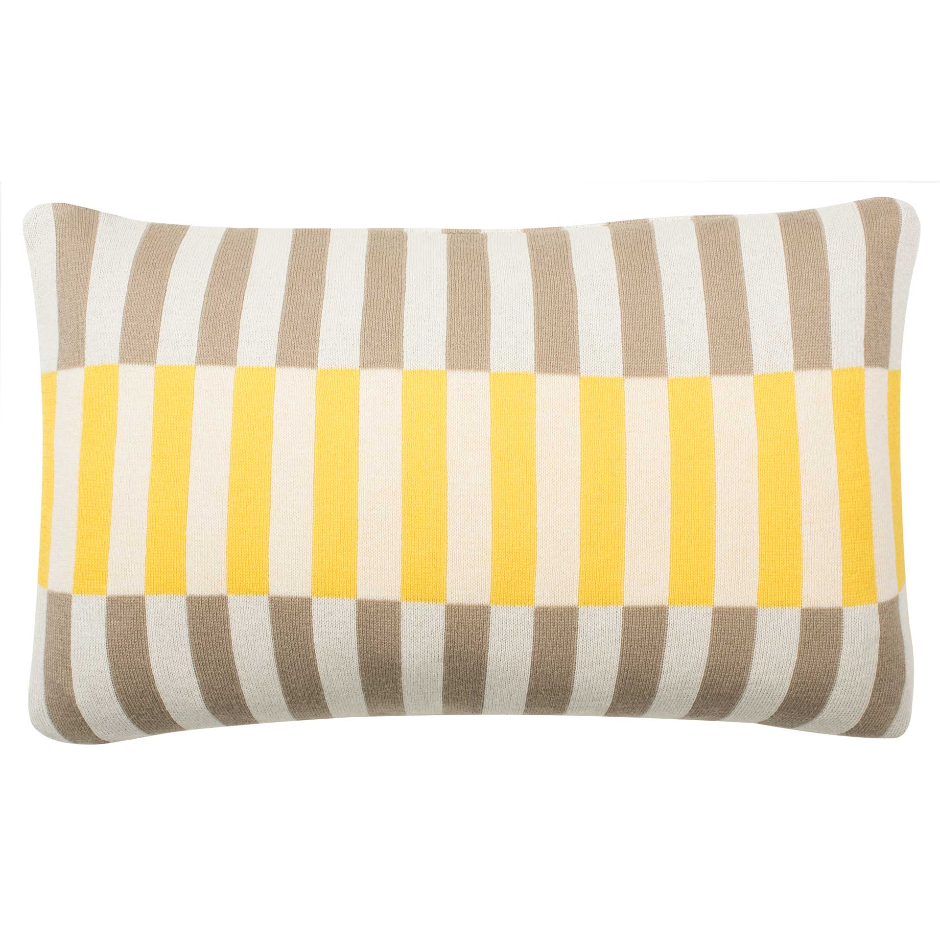 Mud Blocks Pillow Stone Yellow Natural