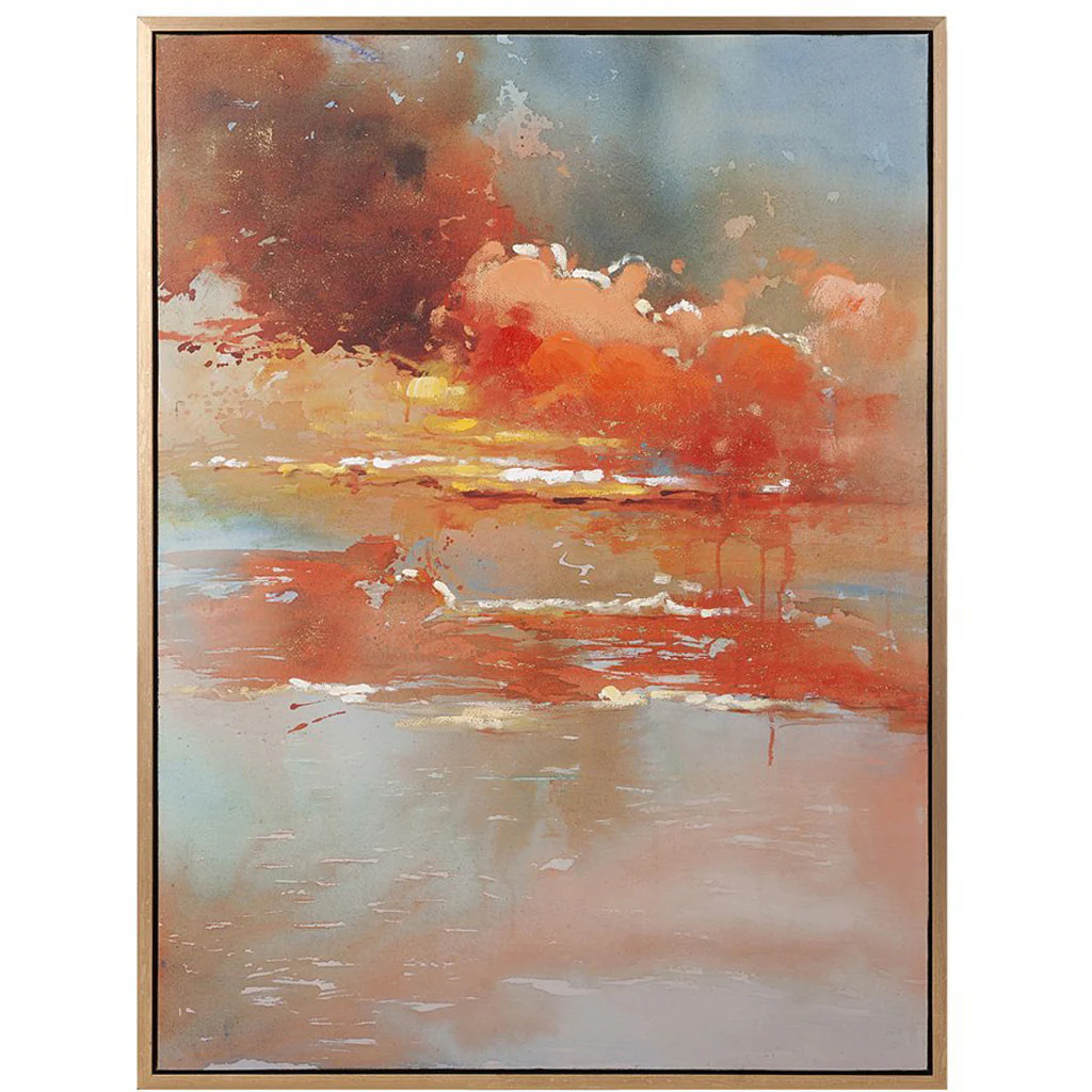 Muskegon Oil On Canvas With Frame
